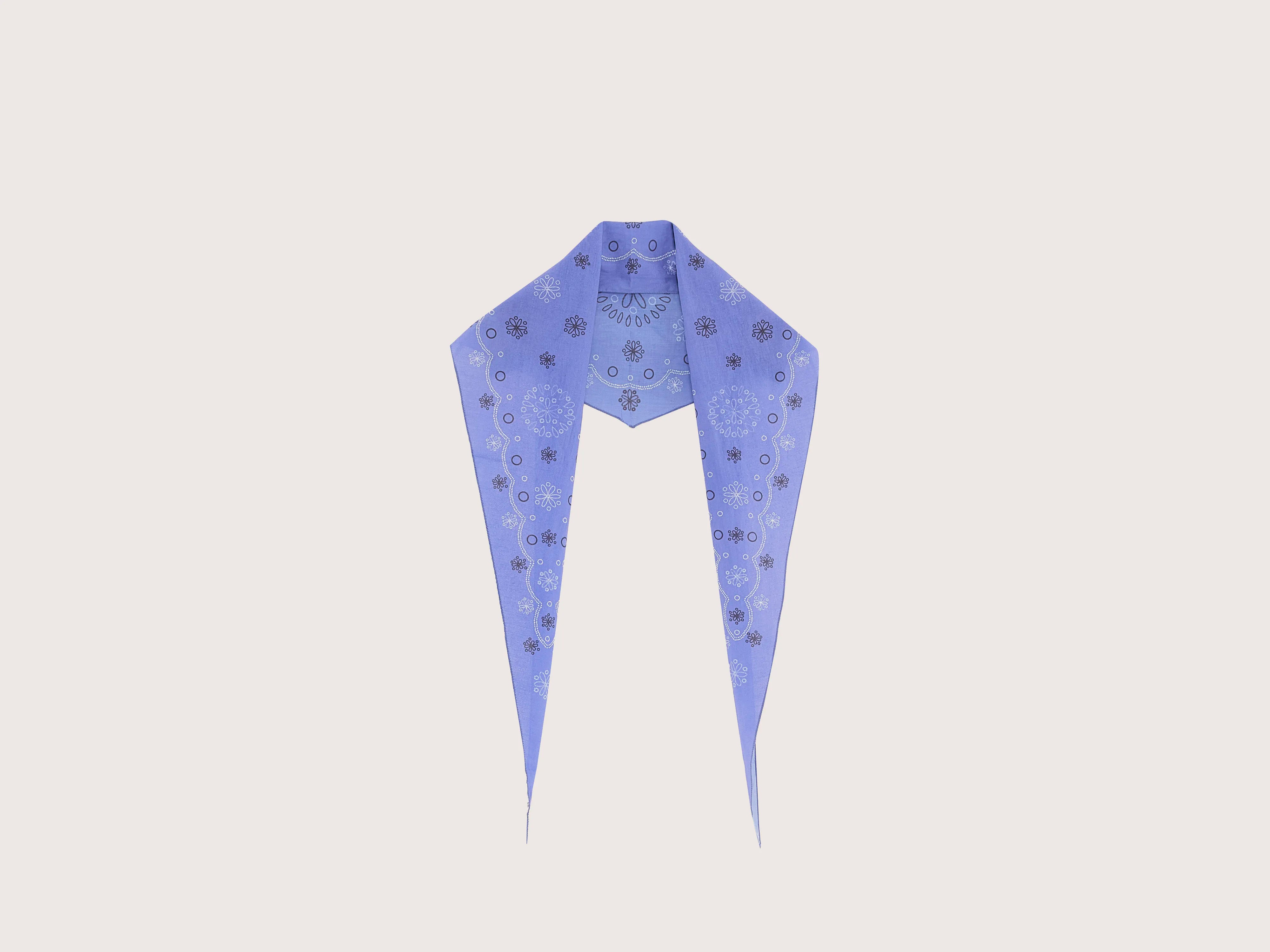 Sanan Sjaal - Black / Iris bloom / White Voor Dames | Bellerose