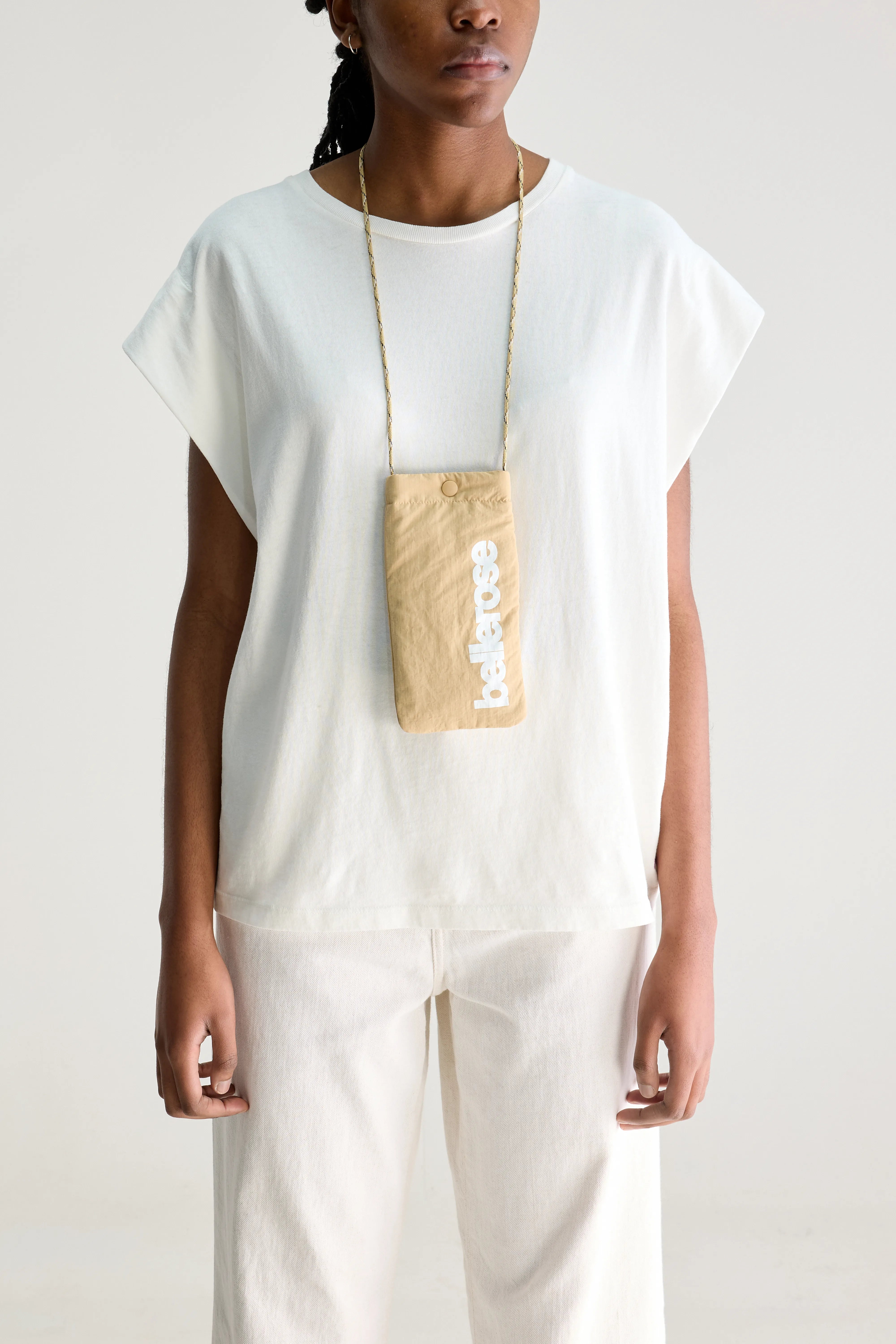 Halani Phone Bag - Antique gold / White For Women | Bellerose