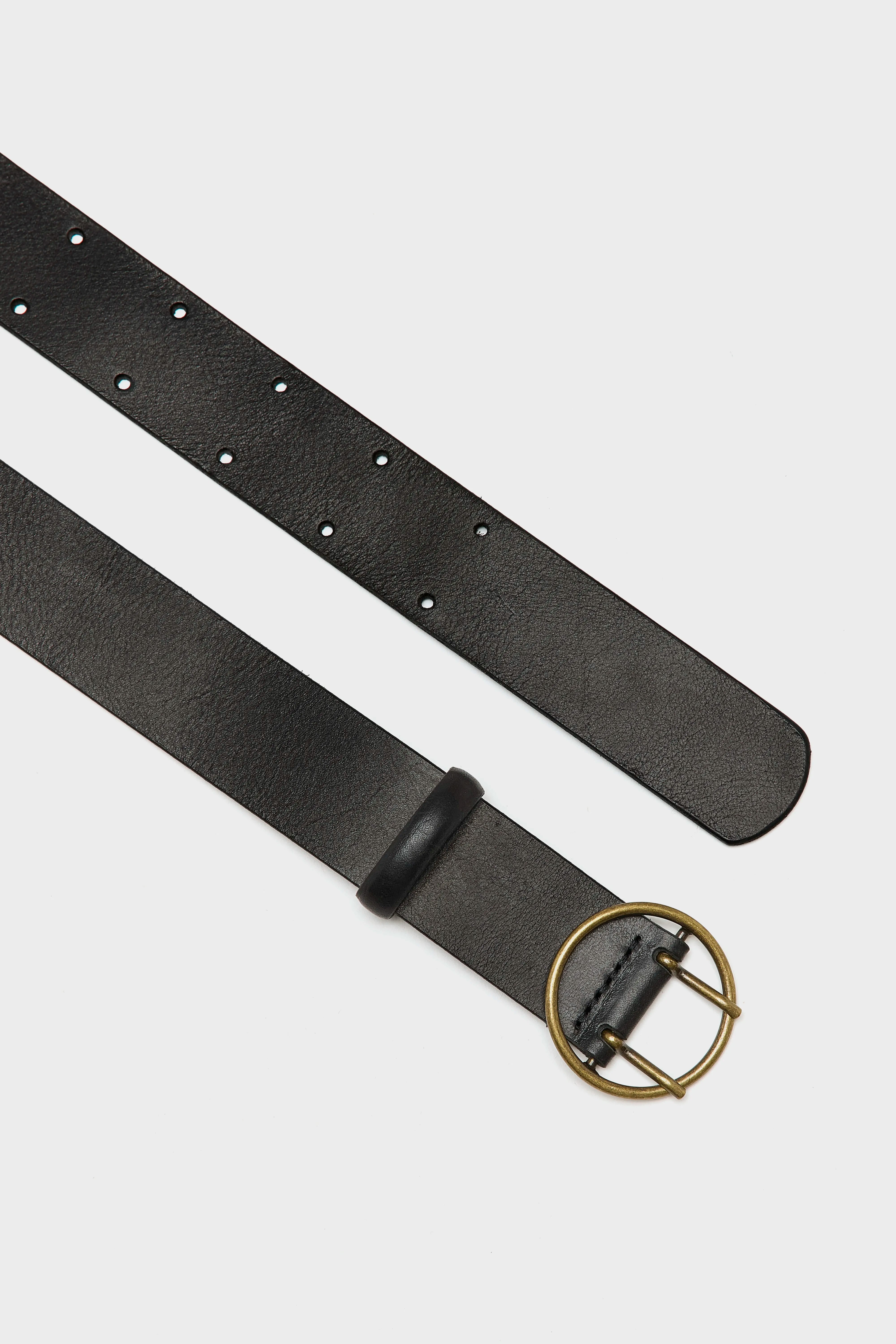 Selya Black Leather Belt - Black For Women | Bellerose
