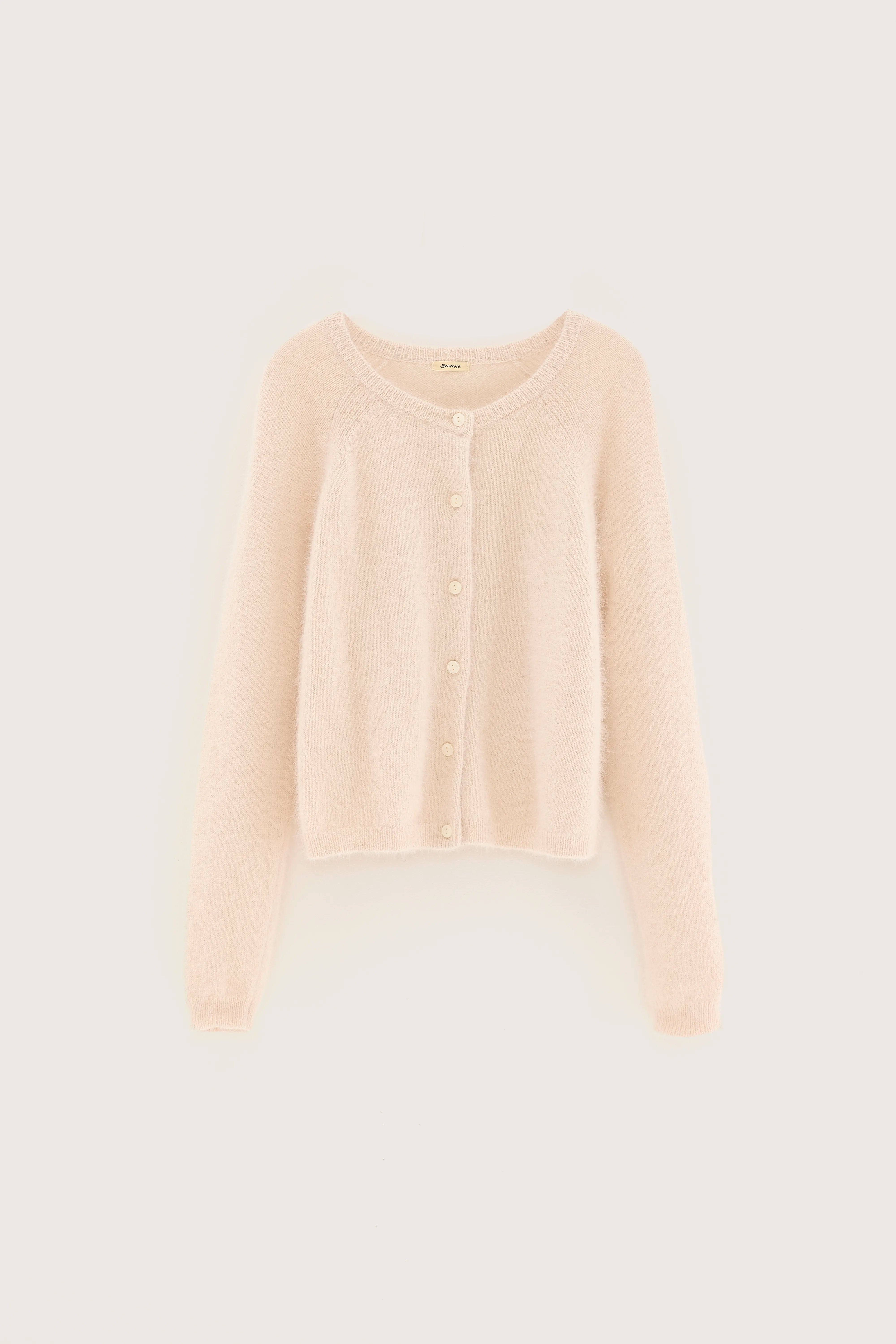 Datair angora-mix cardigan (252 / W / PARCHEMIN)
