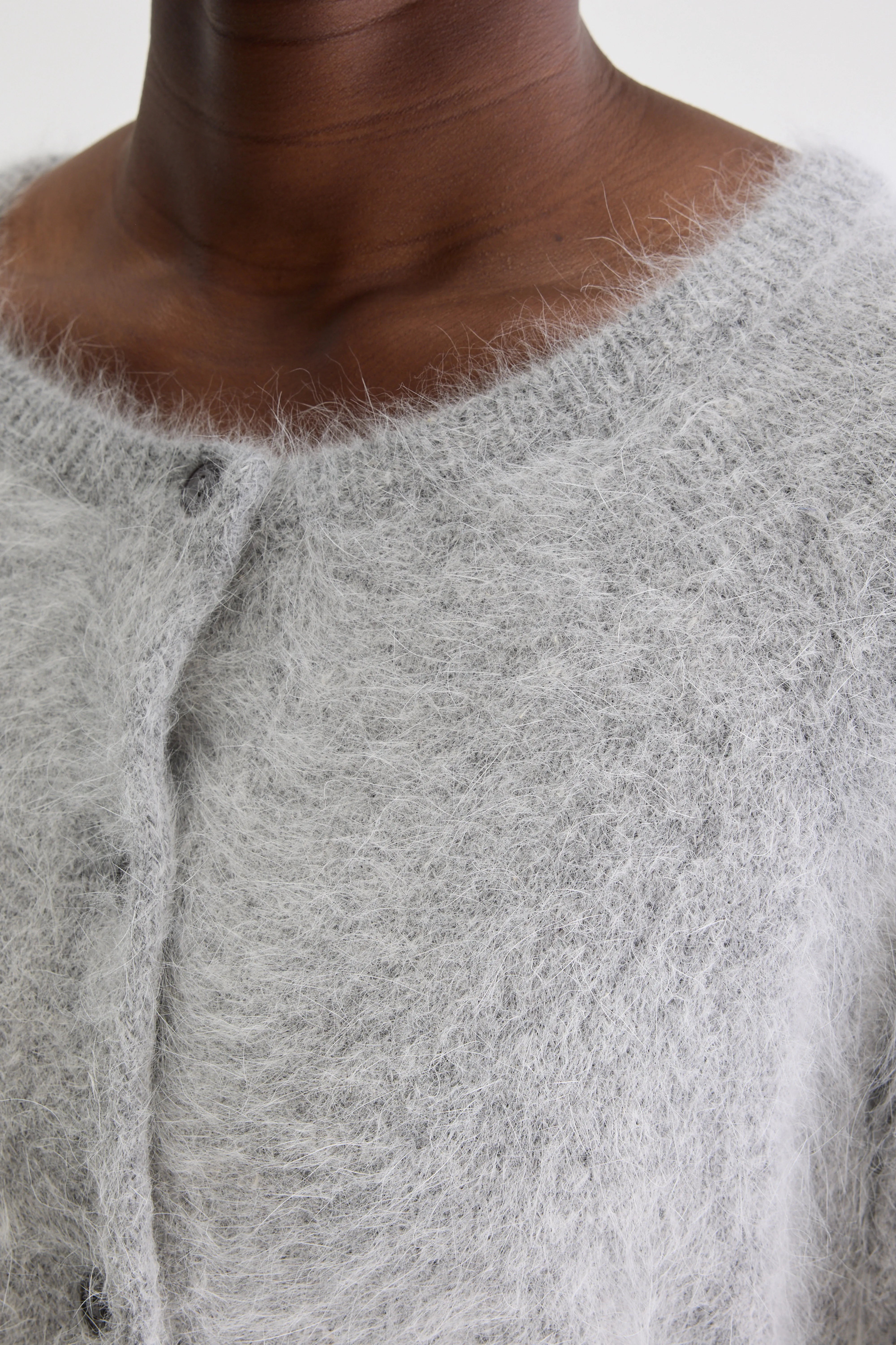 Cardigan En Angora Datair - H. grey Pour Femme | Bellerose