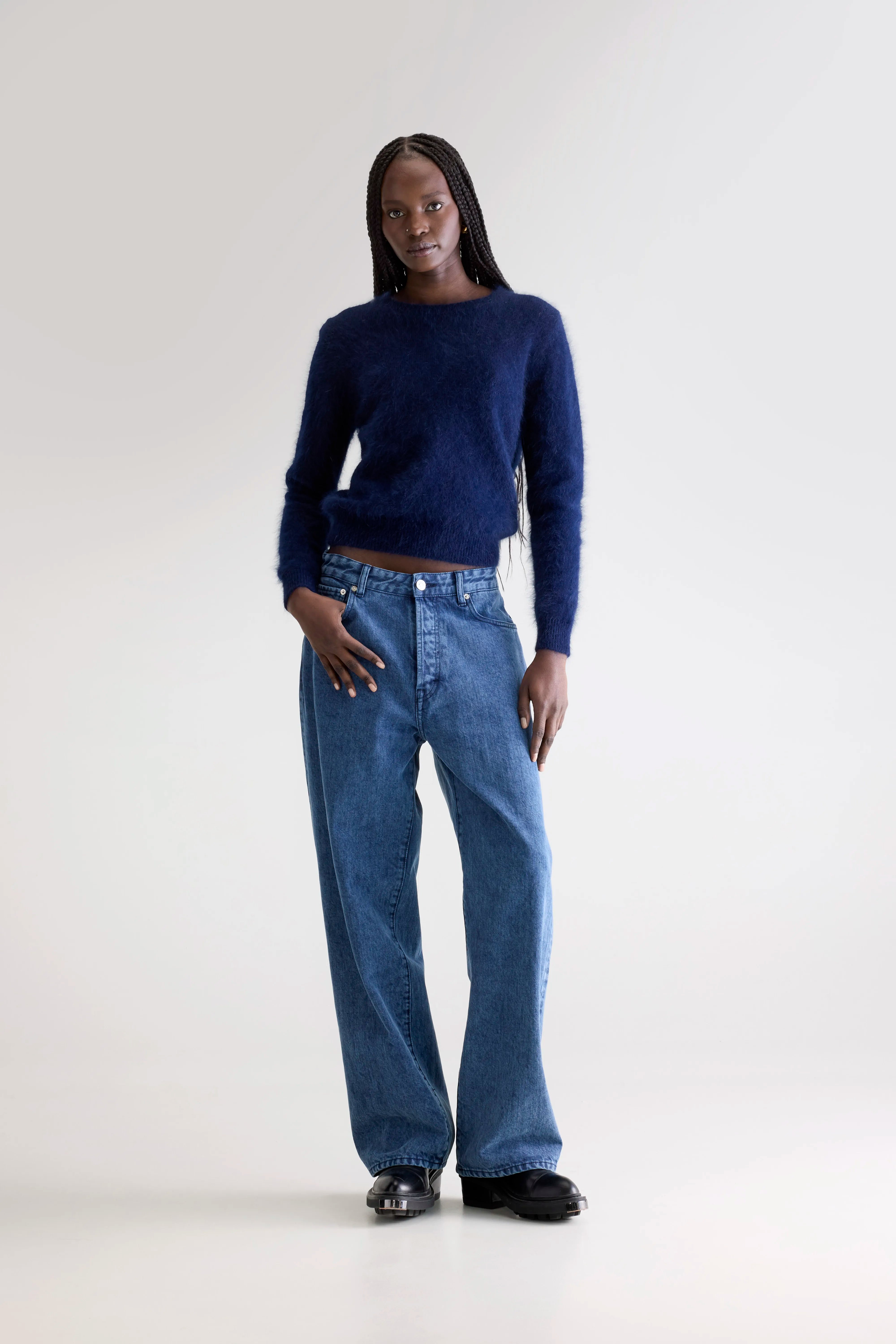 Datti trui van angoramix (242 / W / NAVY)