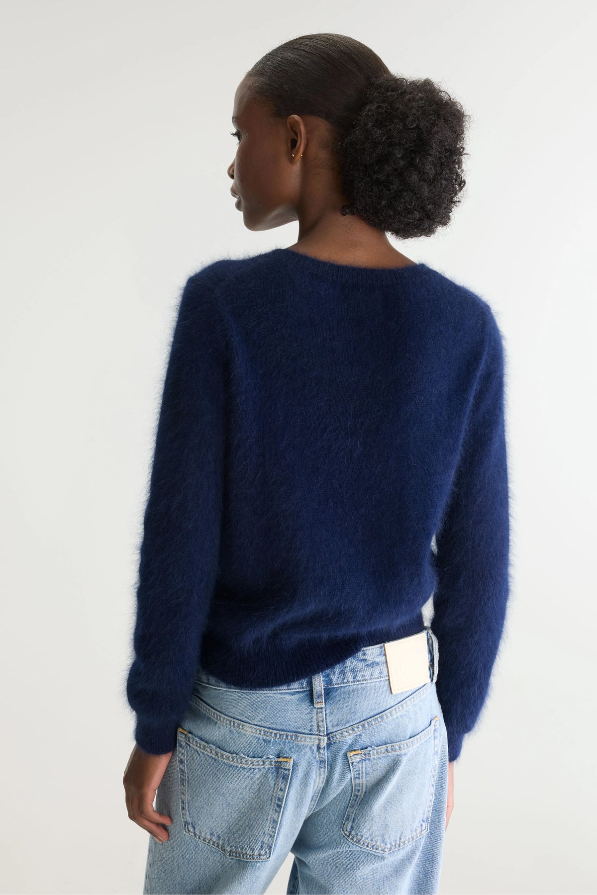 Pull en angora Datti (242 / W / NAVY)