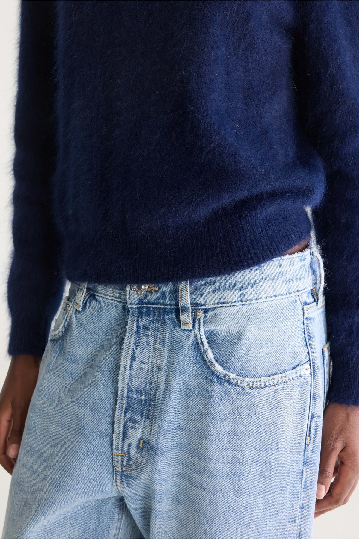 Pull en angora Datti (242 / W / NAVY)