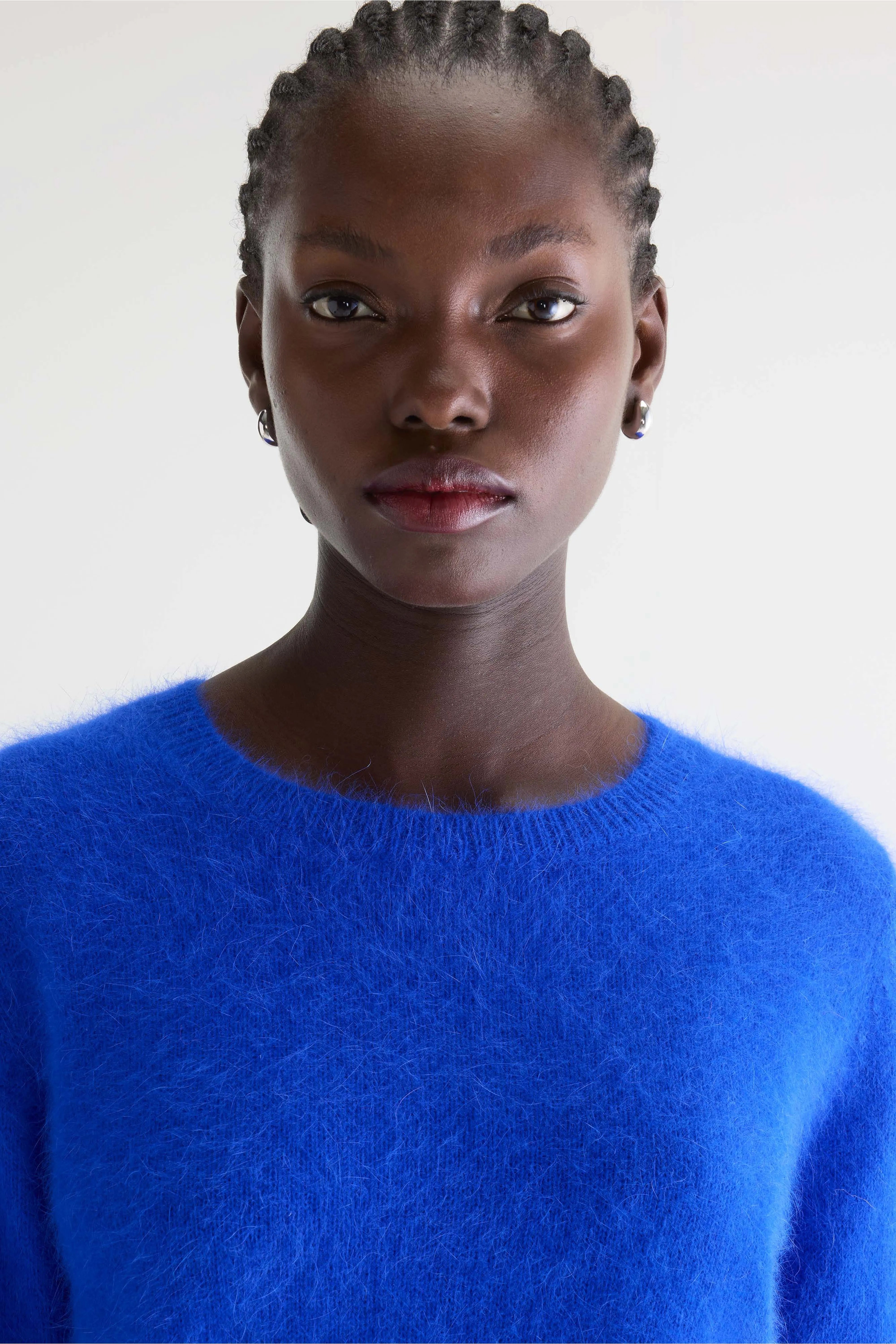 Datti angora-blend lazuli blue sweater (252 / W / LAZULI)