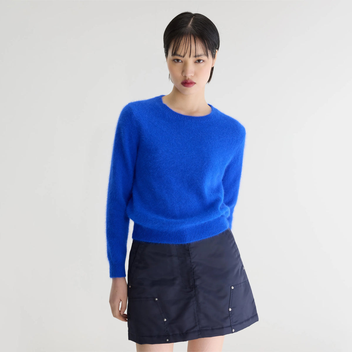 Lazuli blue angora-blend sweater - Women | Bellerose