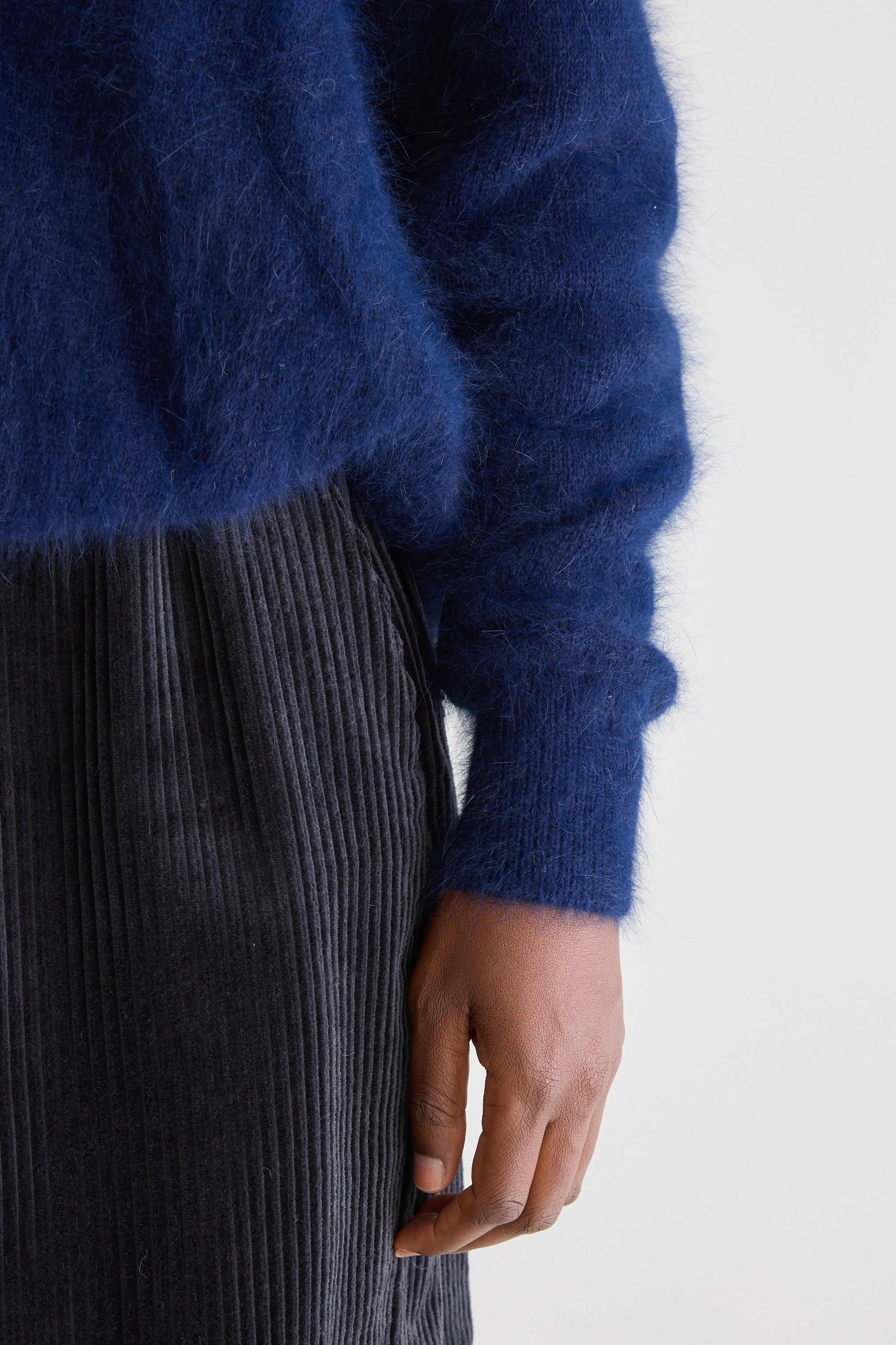 Pull en angora Datus (252 / W / NAVY)