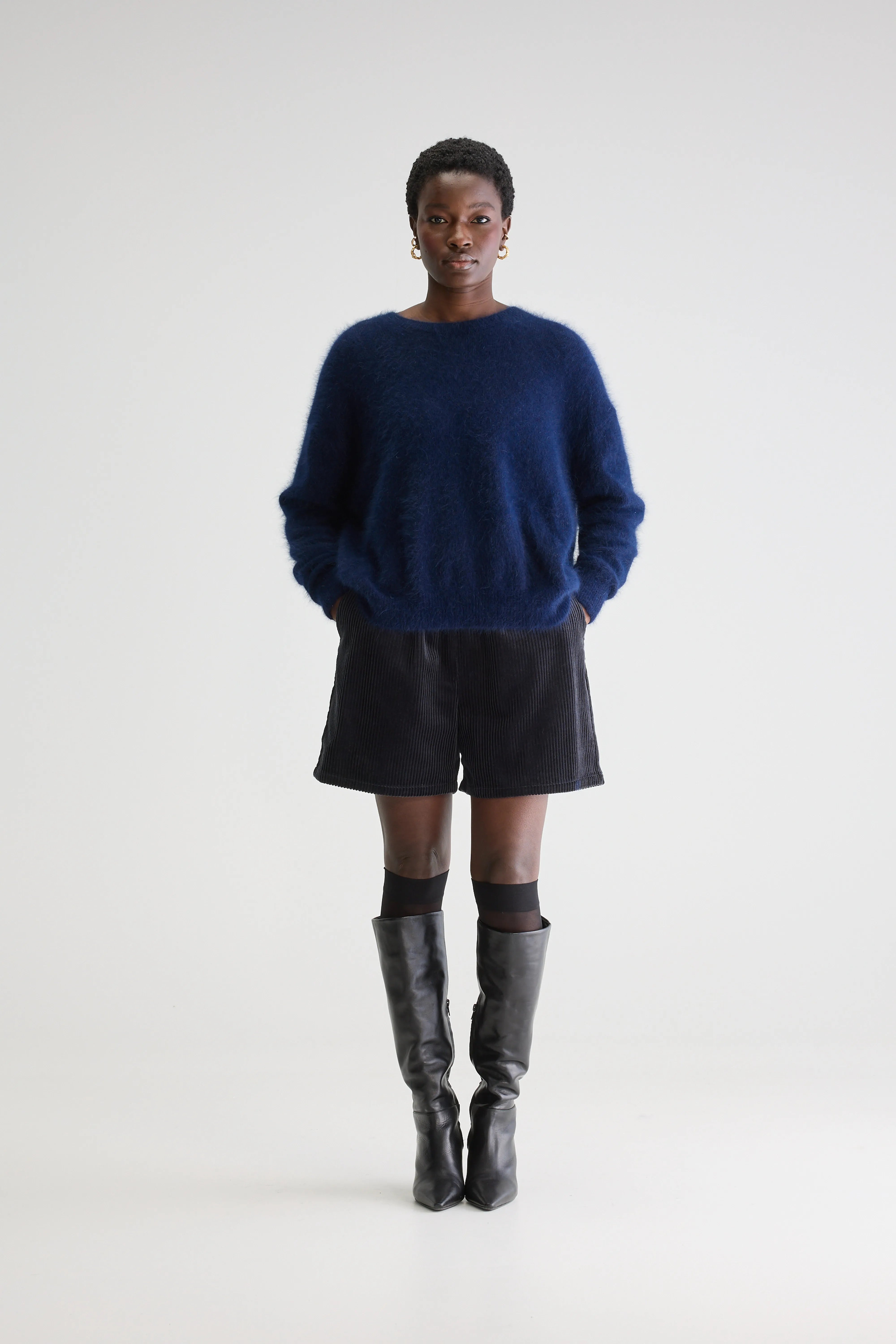 Pull En Angora Datus - Navy Pour Femme | Bellerose