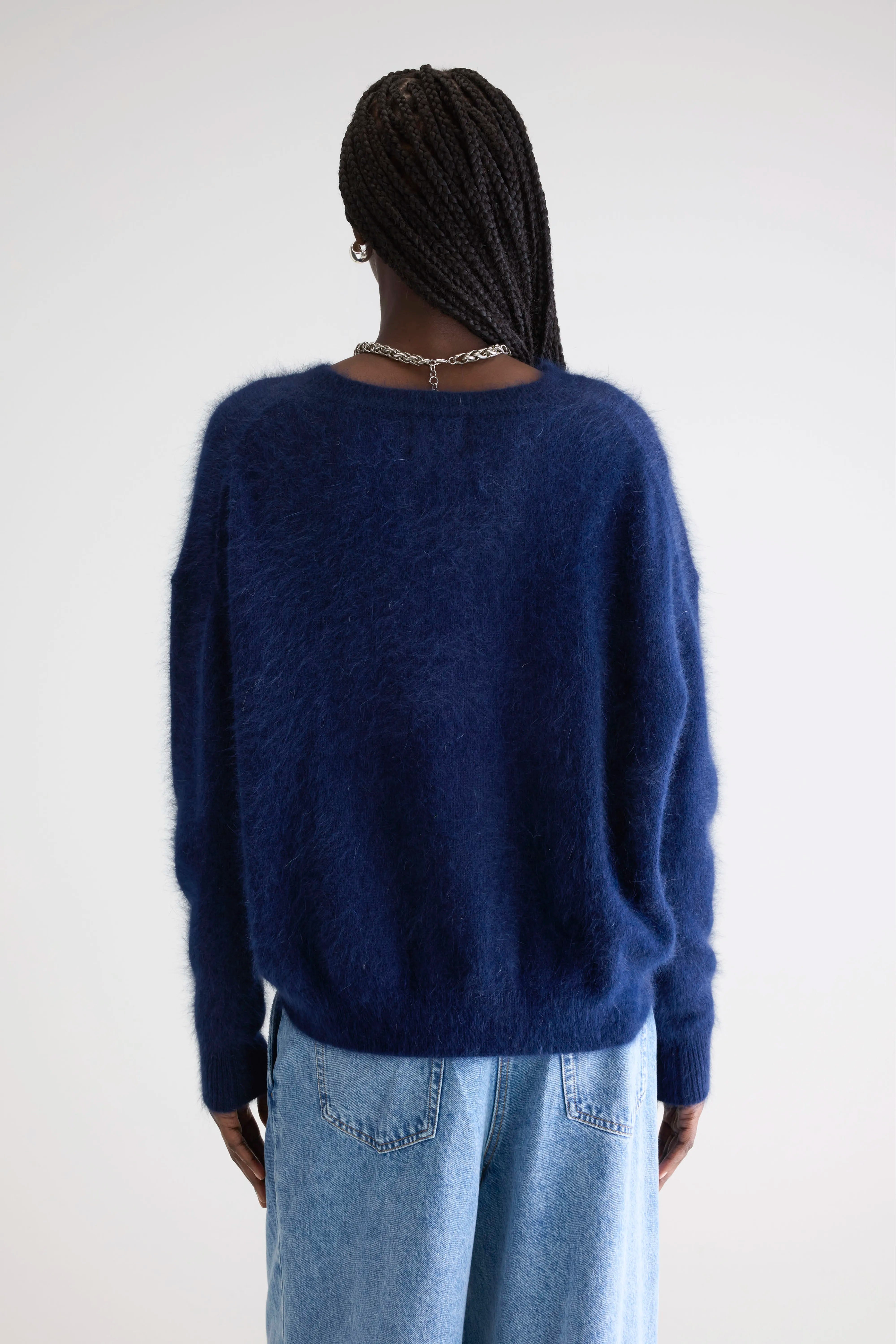 Datus Angora-blend Sweater - Navy For Women | Bellerose