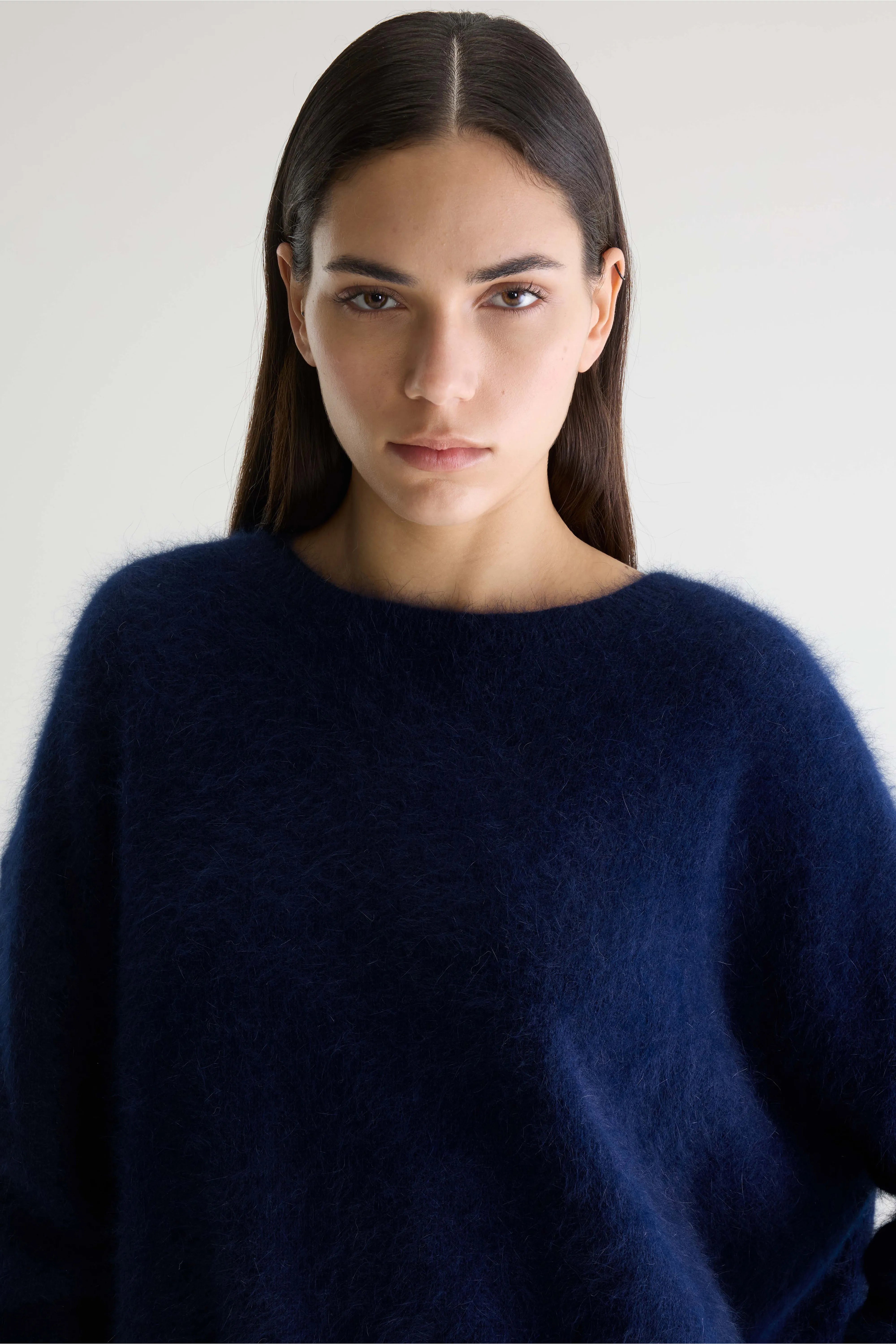 Datus Angora-blend Sweater - Navy For Women | Bellerose