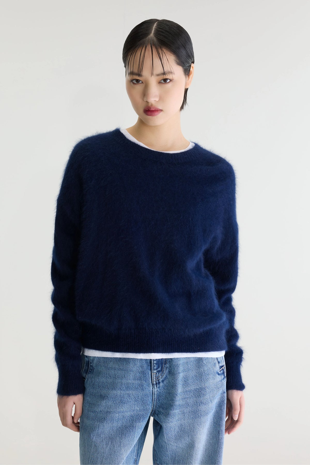 Pull En Angora Datus - Navy Pour Femme | Bellerose
