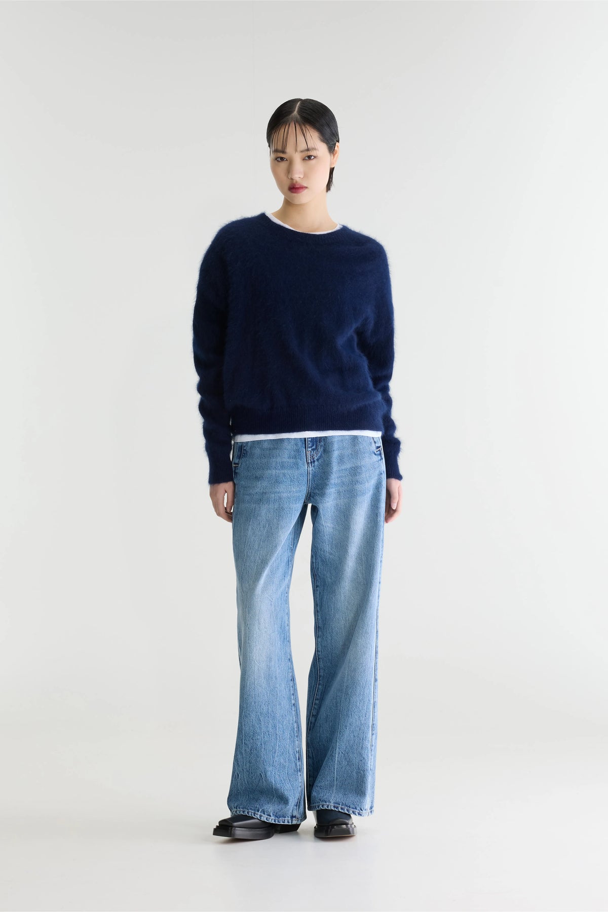 Pull En Angora Datus - Navy Pour Femme | Bellerose