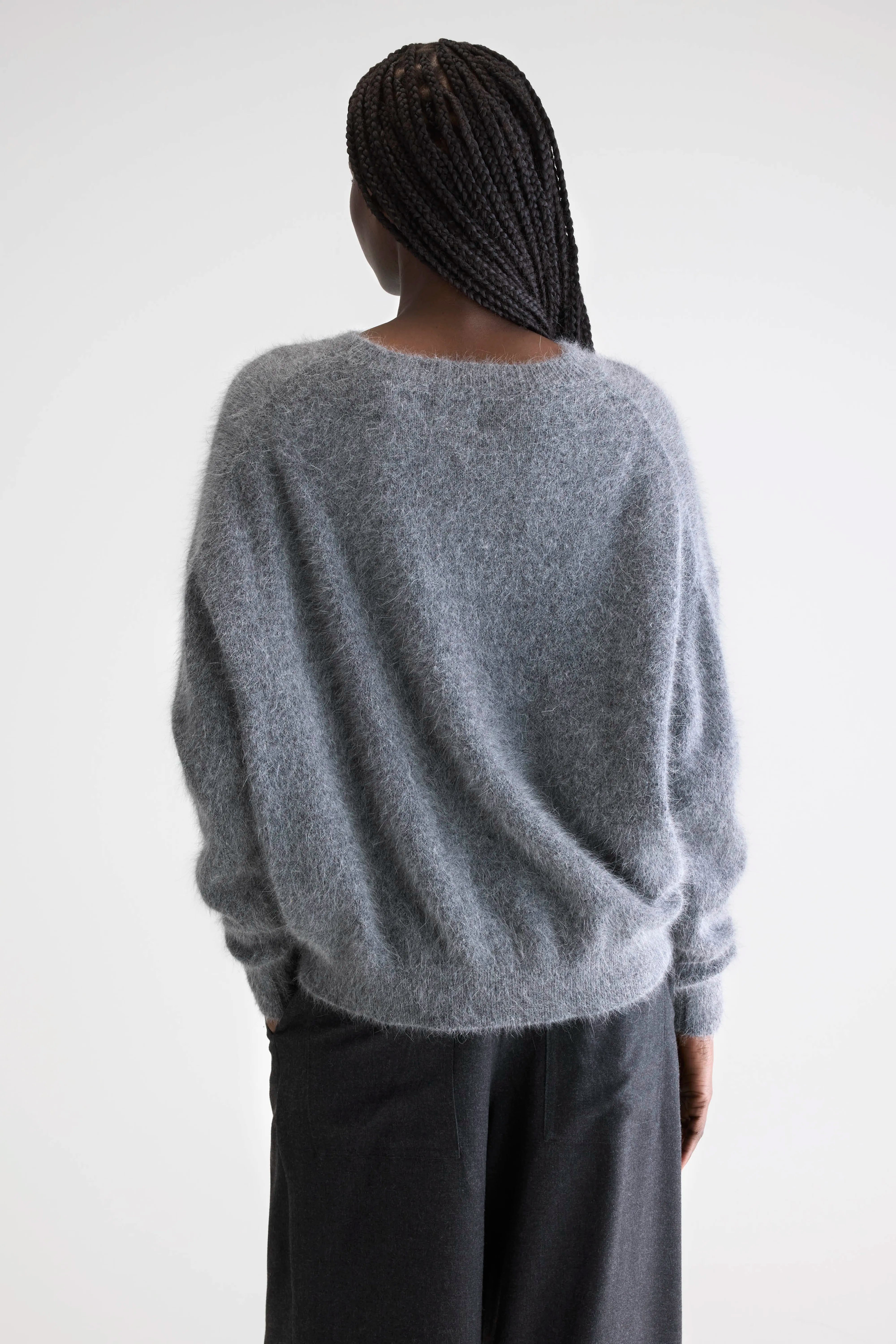 Datus Angora-blend Sweater - Mid grey For Women | Bellerose