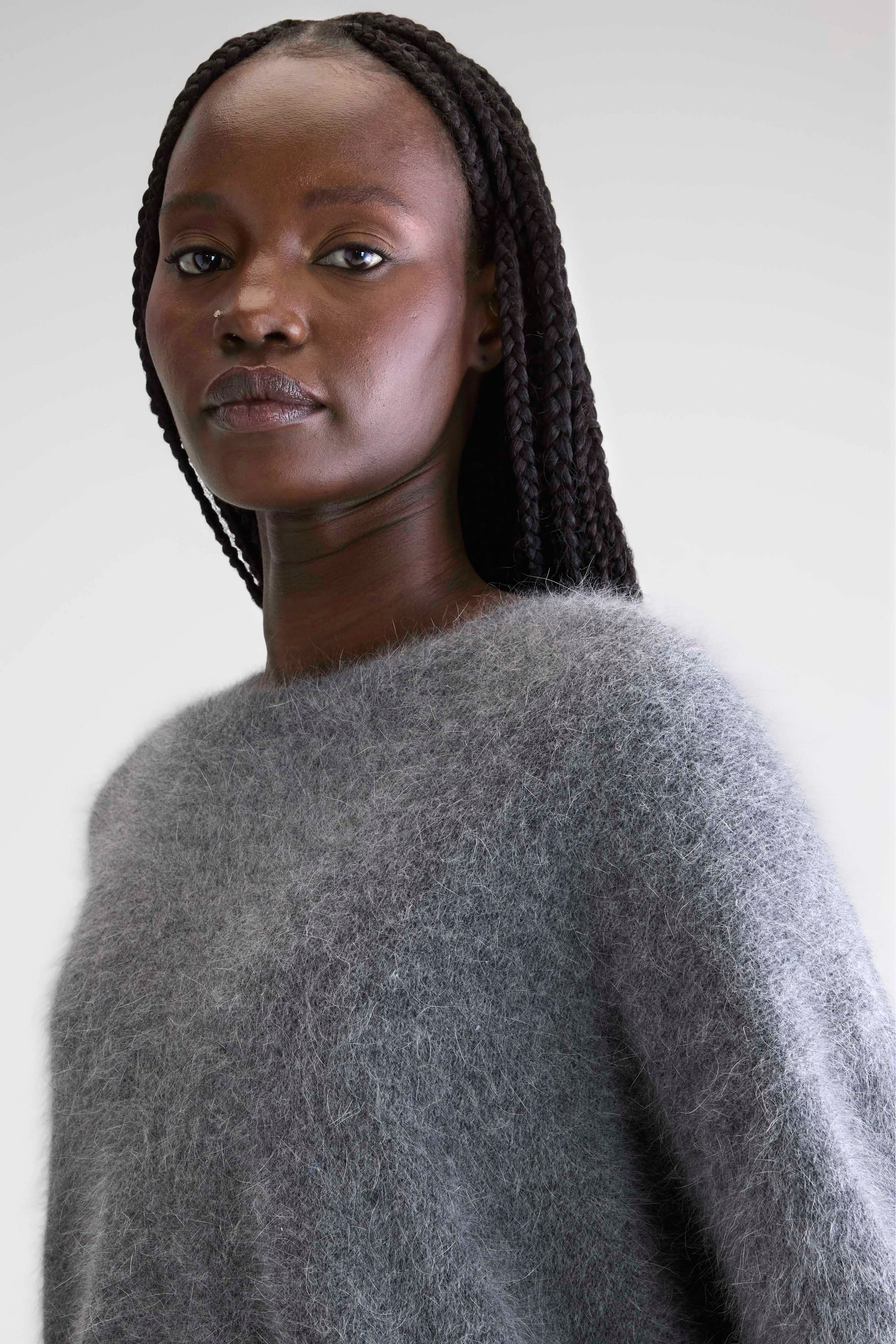 Datus Angora-blend Sweater - Mid grey For Women | Bellerose