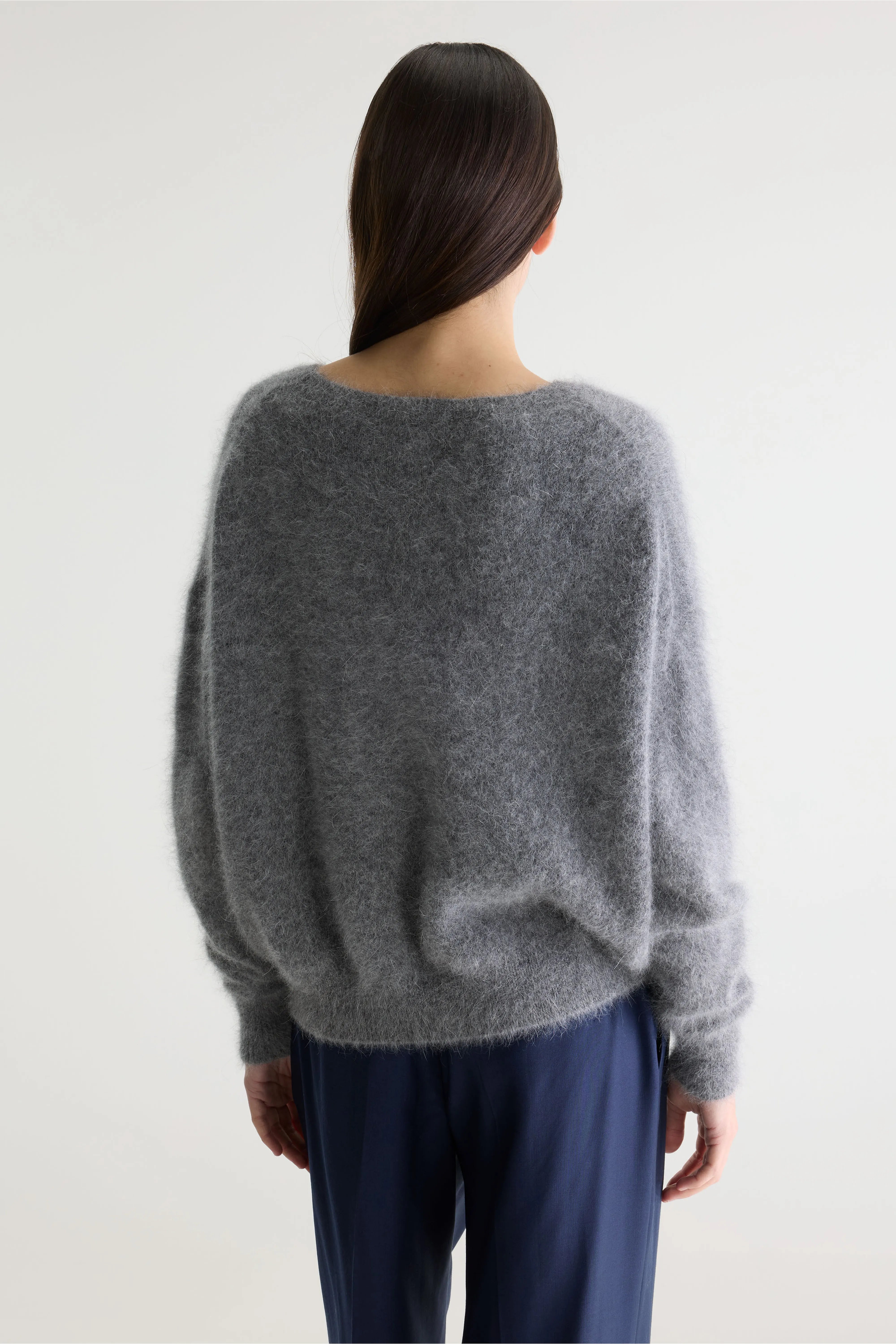 Pull Gris En Angora Datus - Mid grey Pour Femme | Bellerose