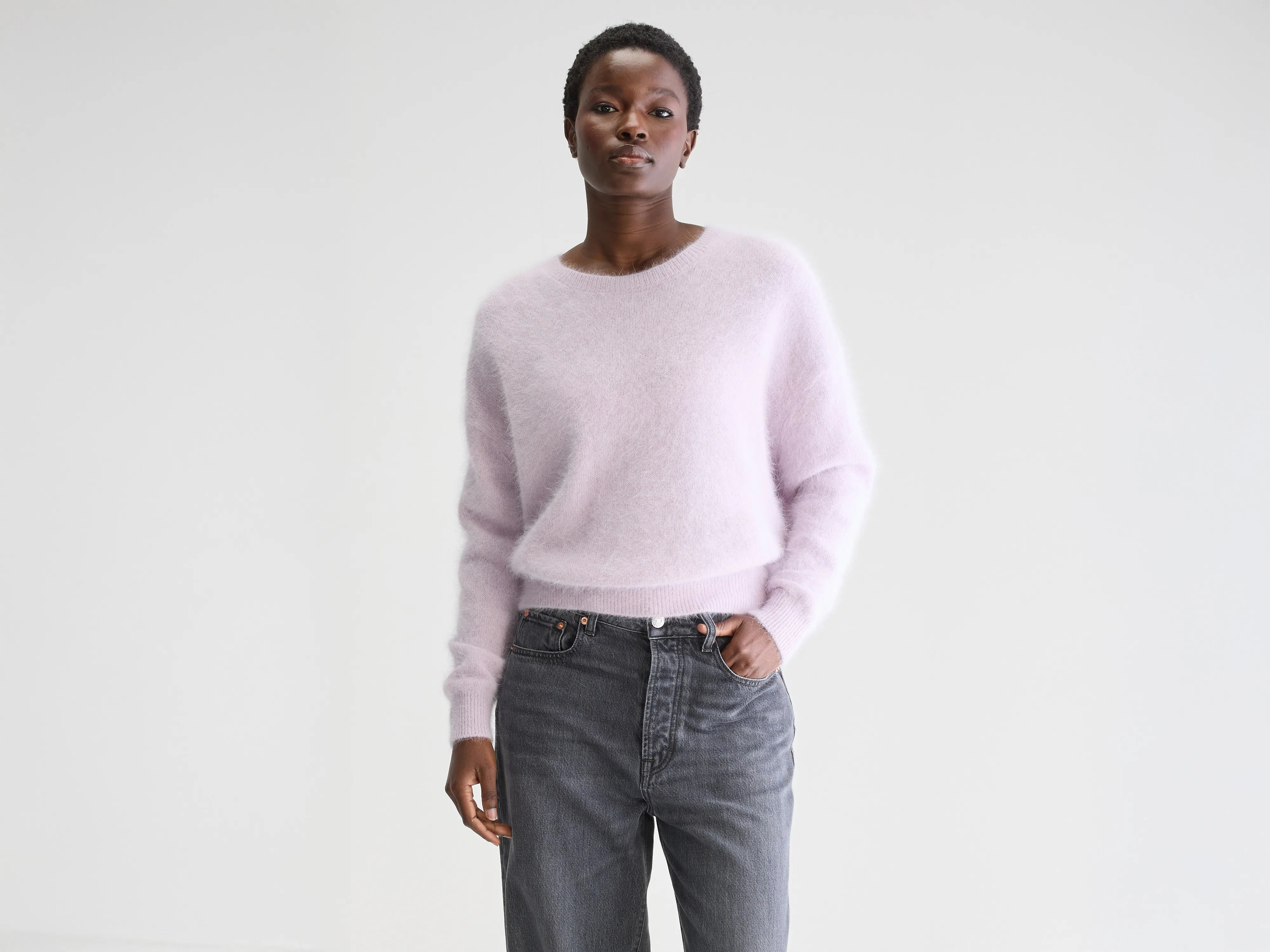 AG Jeans  Bellona Sweater レディース Sweaters Ivory Dust/True Black Womens Bellona Ivory Dust/True Black