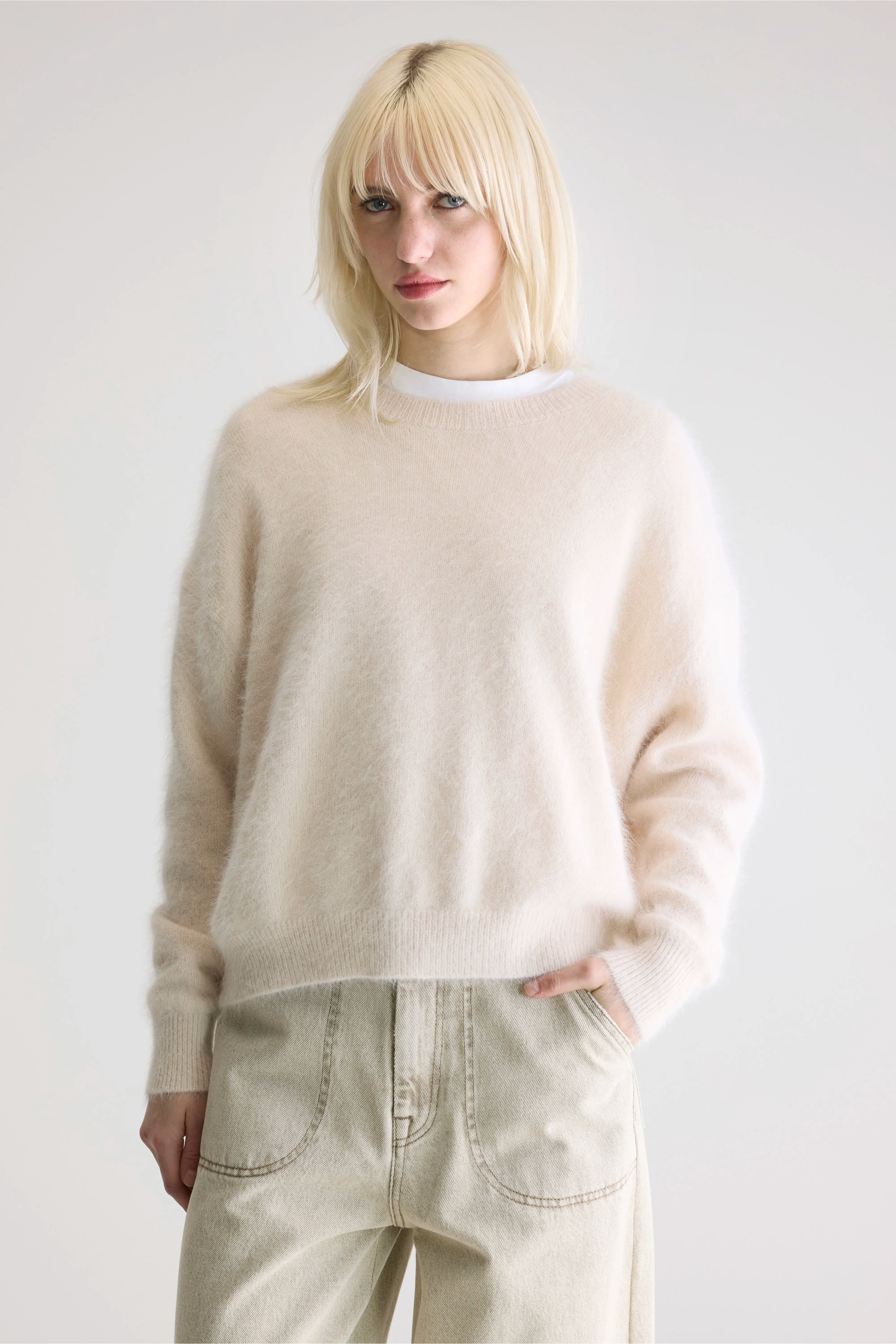 Pull En Angora Datus - Parchemin Pour Femme | Bellerose