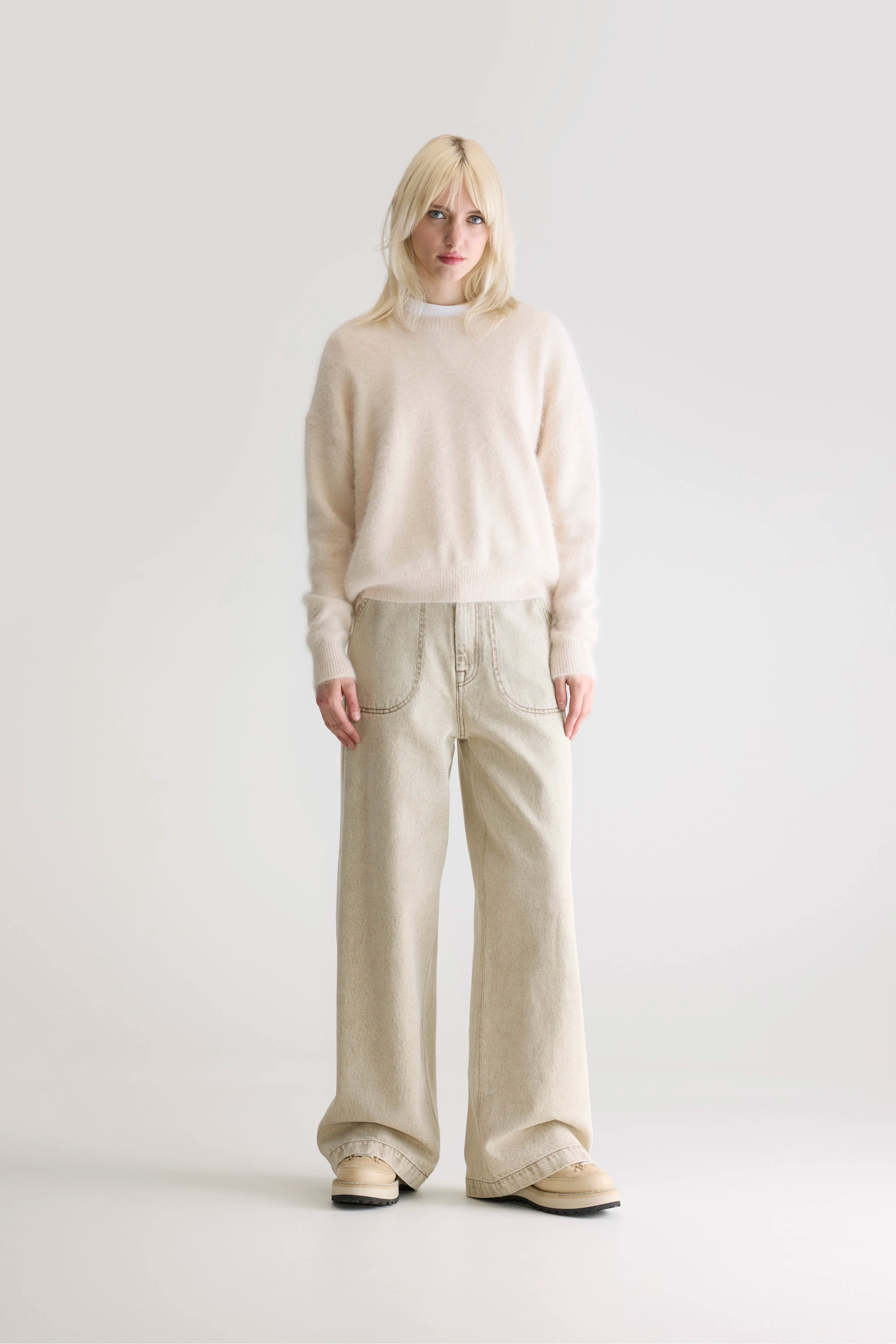 Datus Angora-blend Sweater - Parchemin For Women | Bellerose