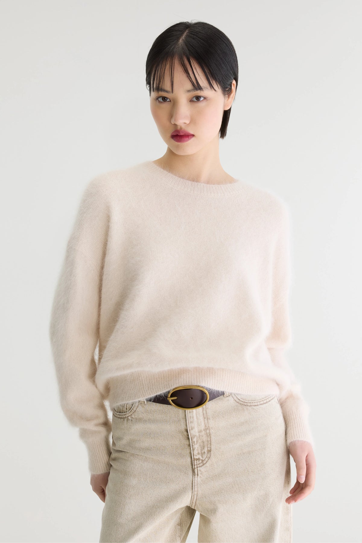 Datus Angora-blend Sweater - Parchemin For Women | Bellerose