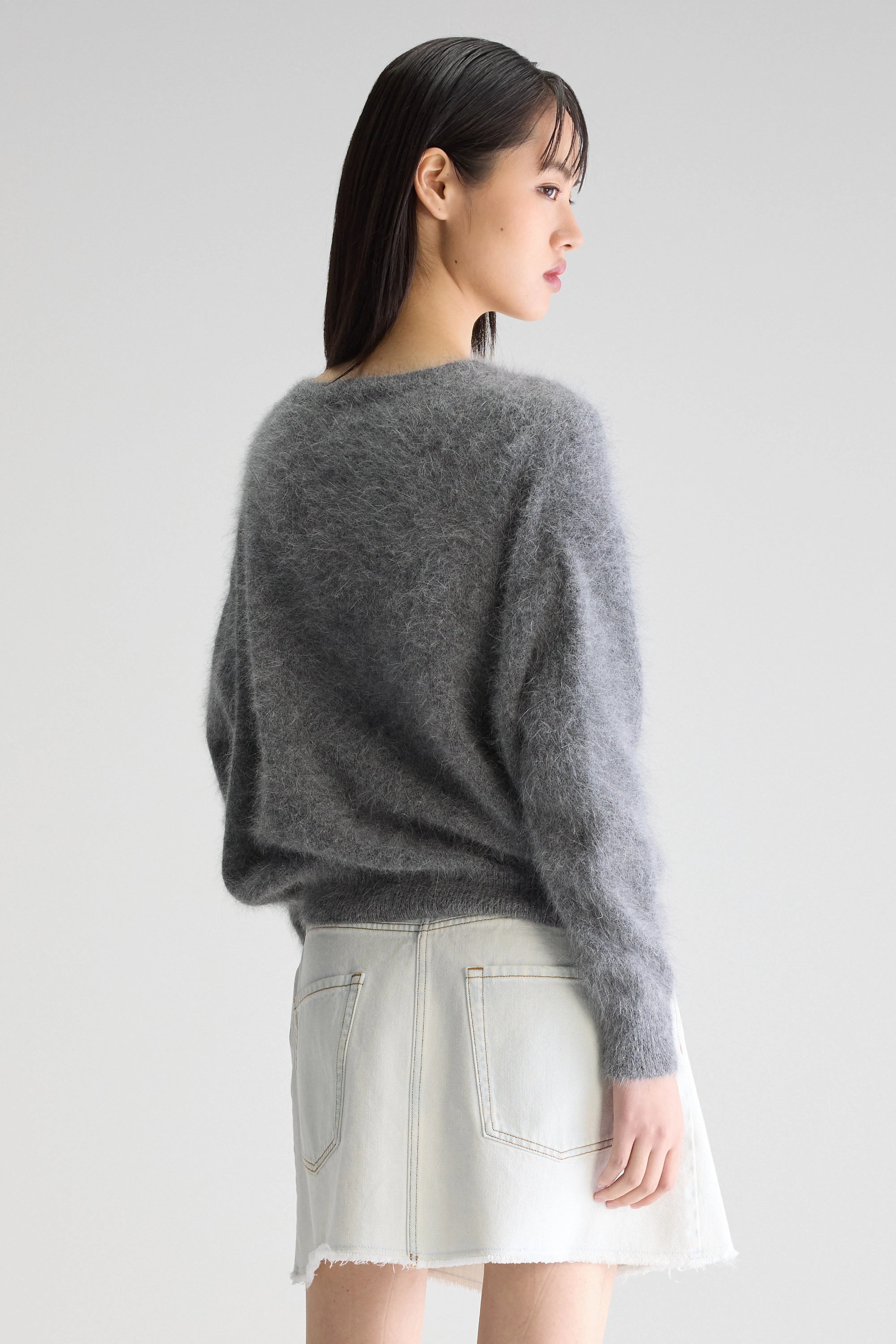 Datus angora-blend sweater (252 / W / MID GREY)