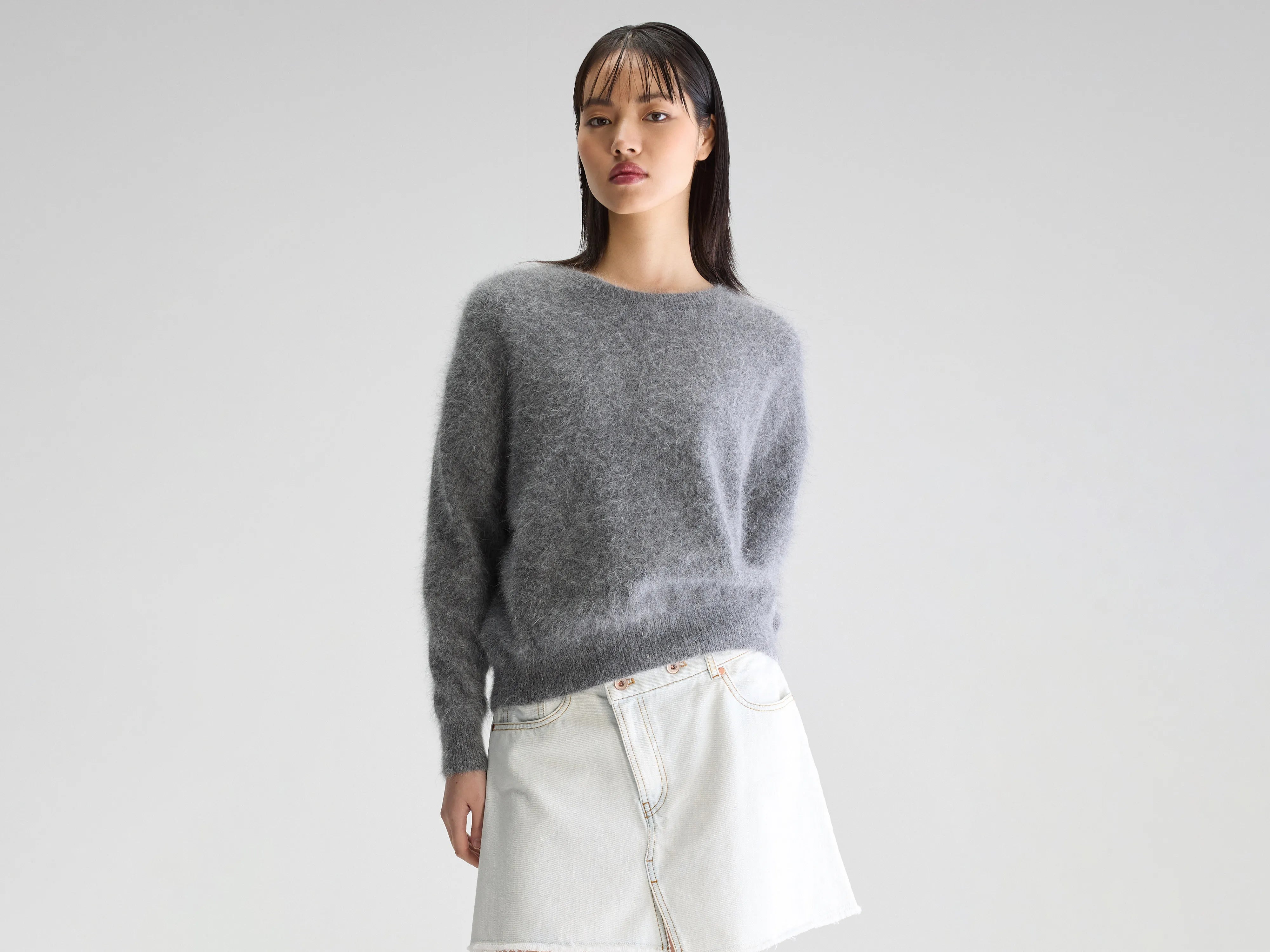 Datus angora-blend sweater (252 / W / MID GREY)