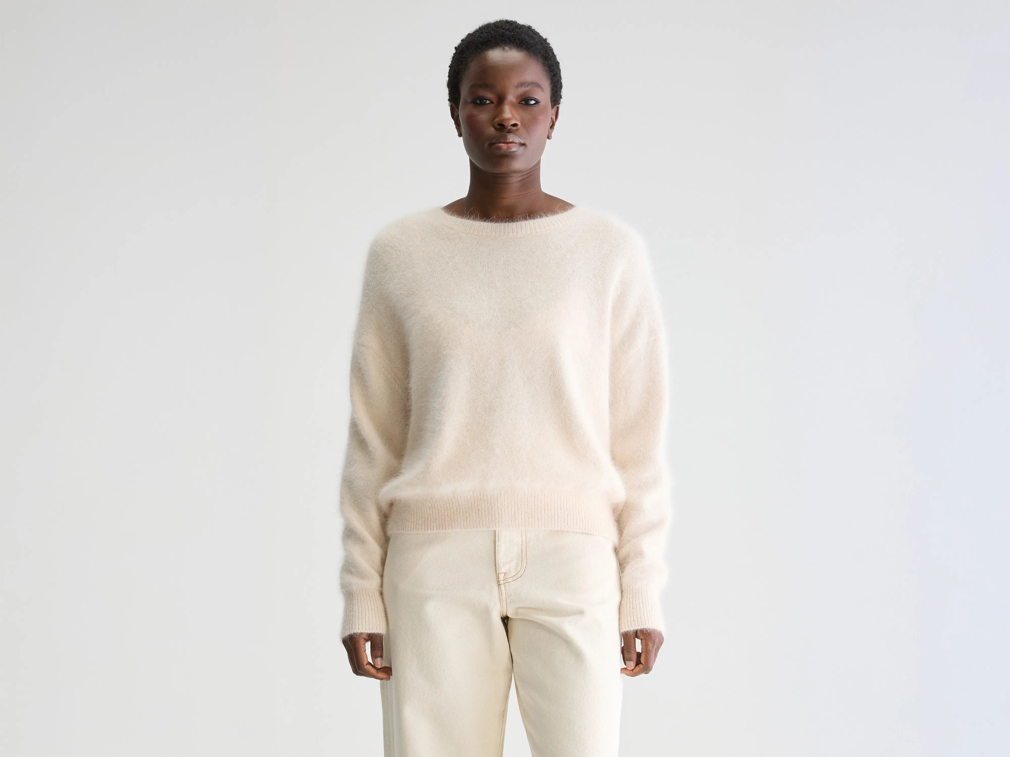 Datus angora-blend sweater (252 / W / PARCHEMIN)