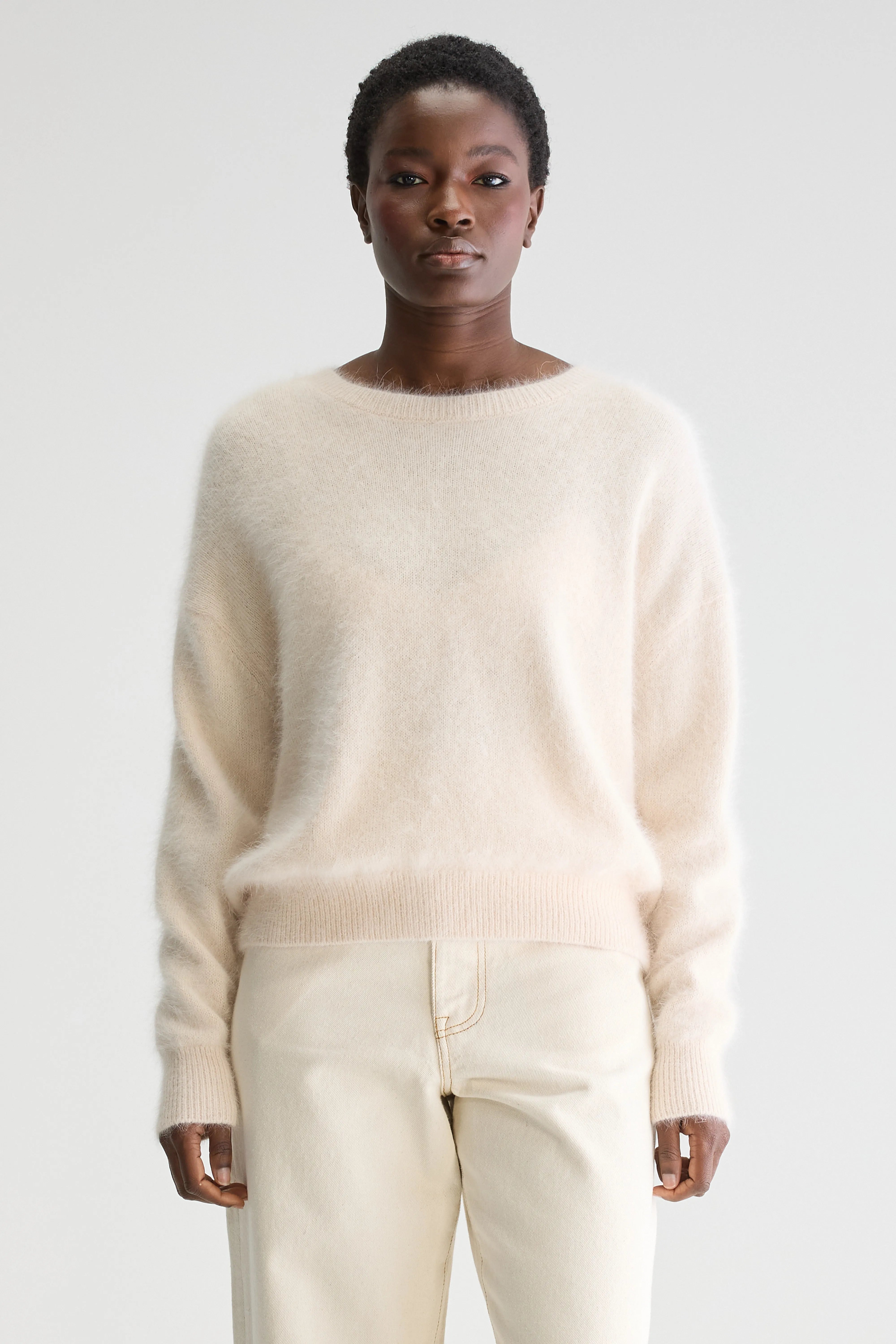 Datus Angora-blend Sweater - Parchemin For Women | Bellerose