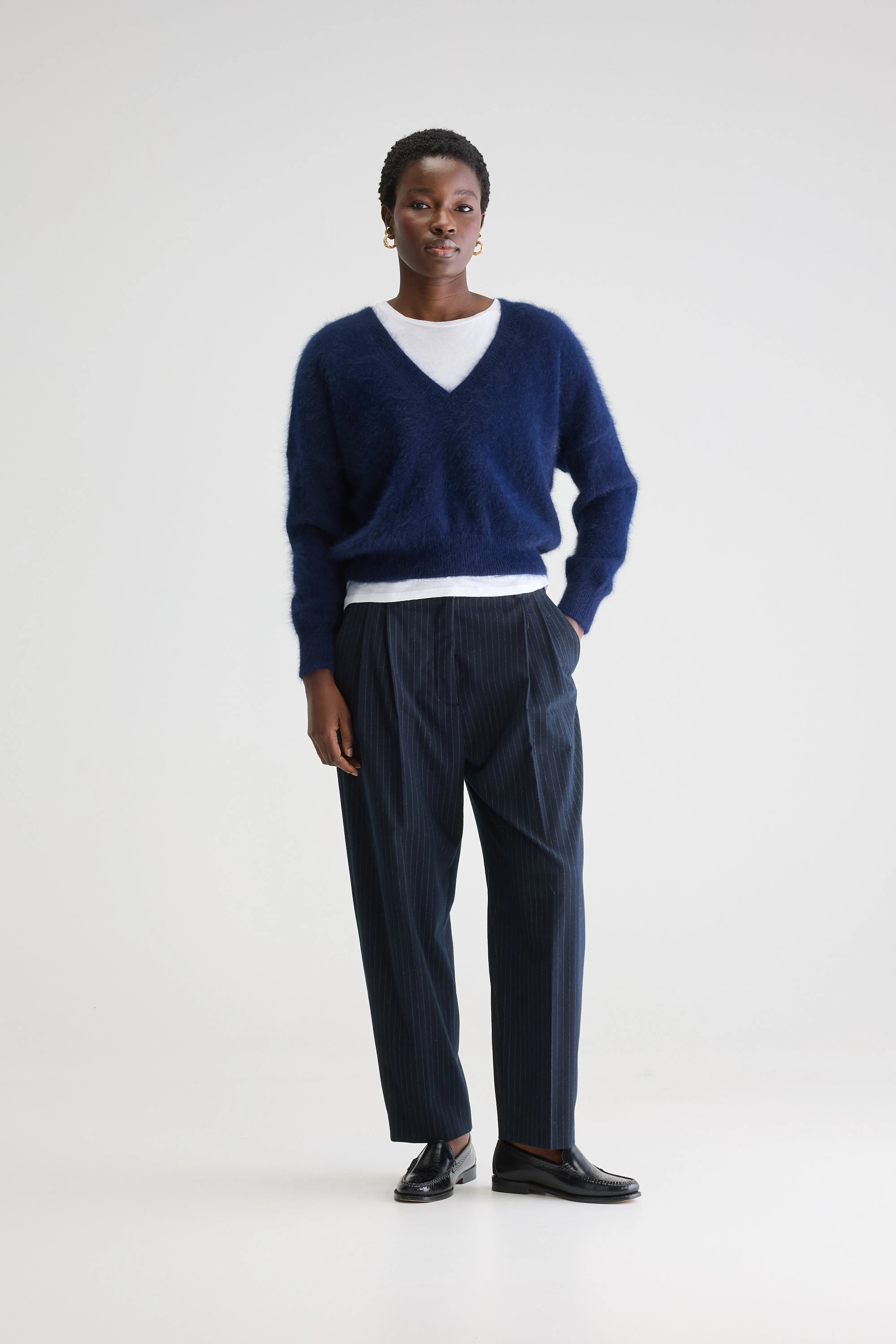 Pull En Angora Datev - Navy Pour Femme | Bellerose