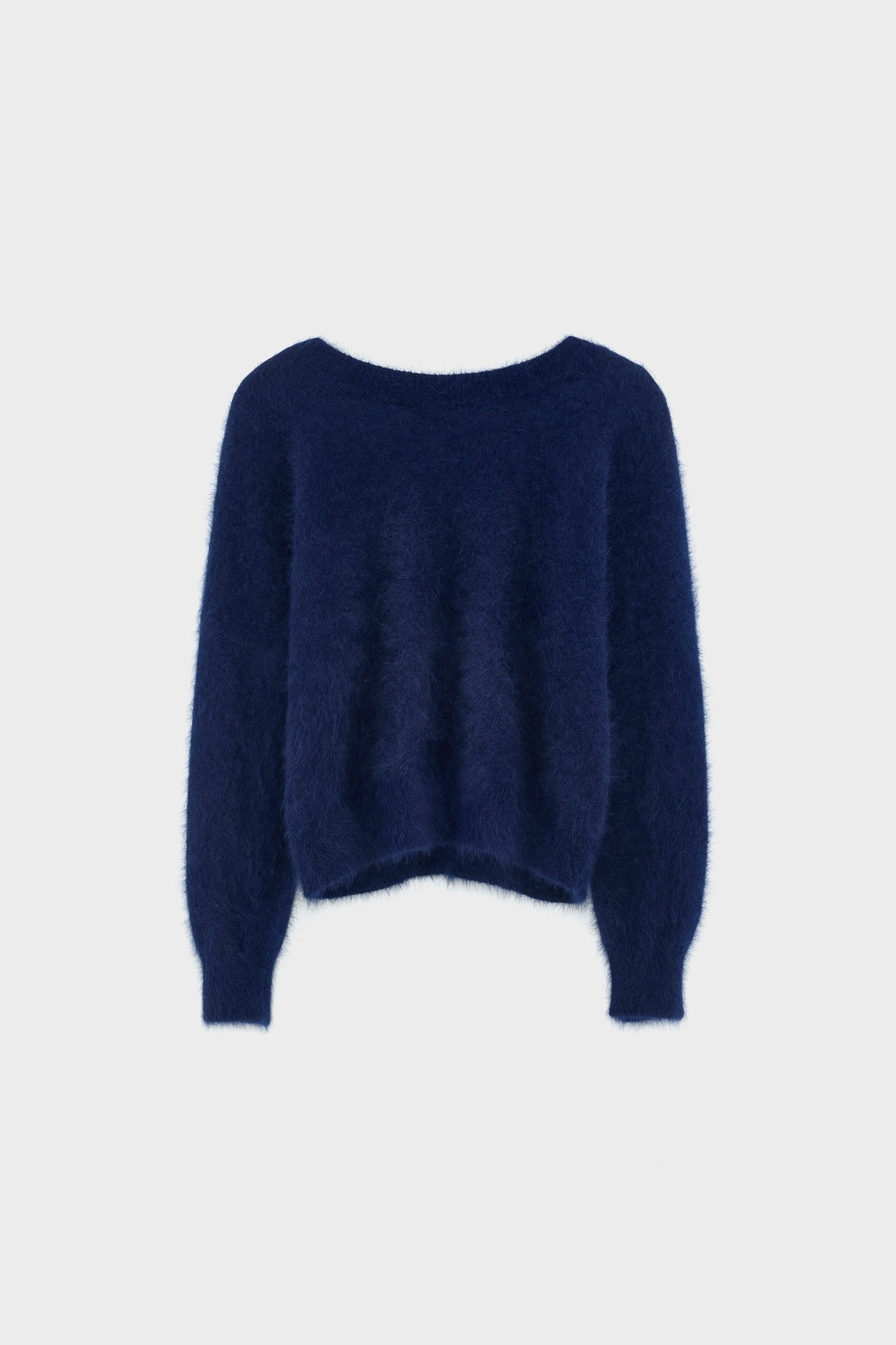 Datev angora-blend sweater (252 / W / NAVY)