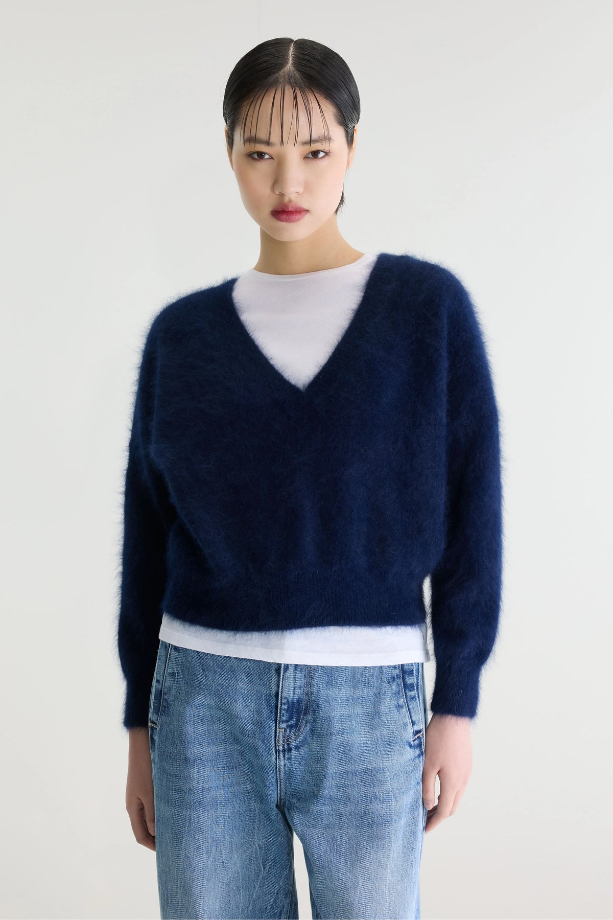 Datev Trui Van Angoramix - Navy Voor Dames | Bellerose