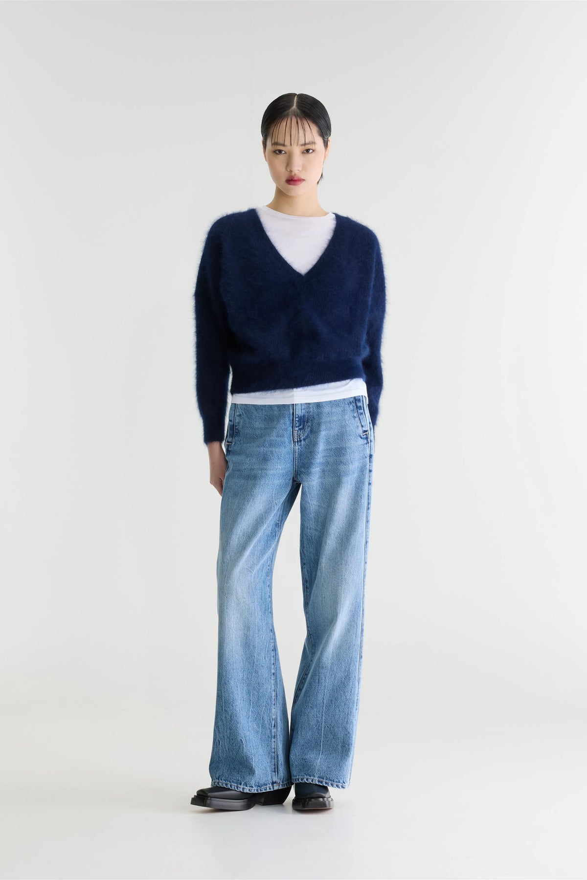 Datev Trui Van Angoramix - Navy Voor Dames | Bellerose