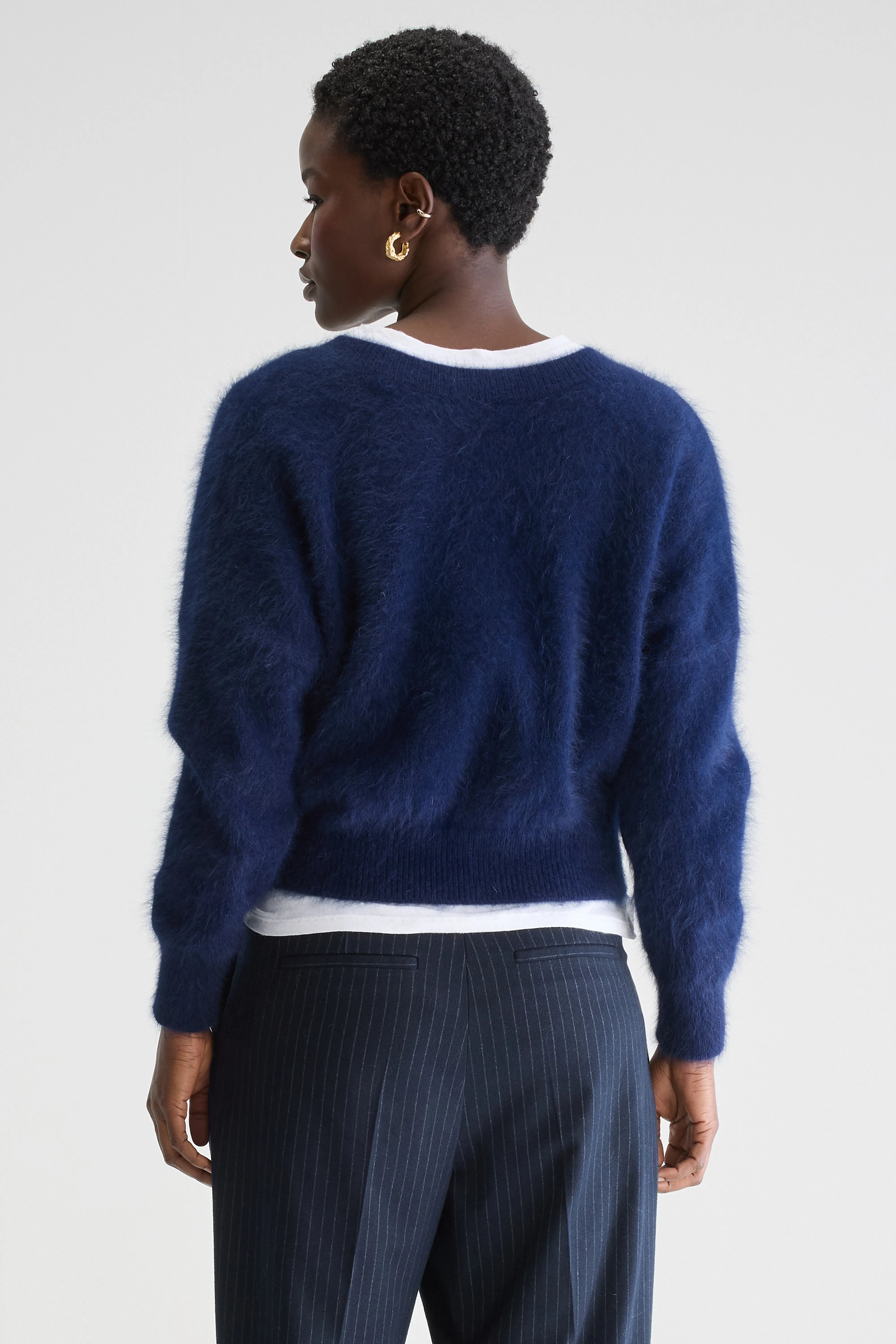 Datev Angora-blend Sweater - Navy For Women | Bellerose