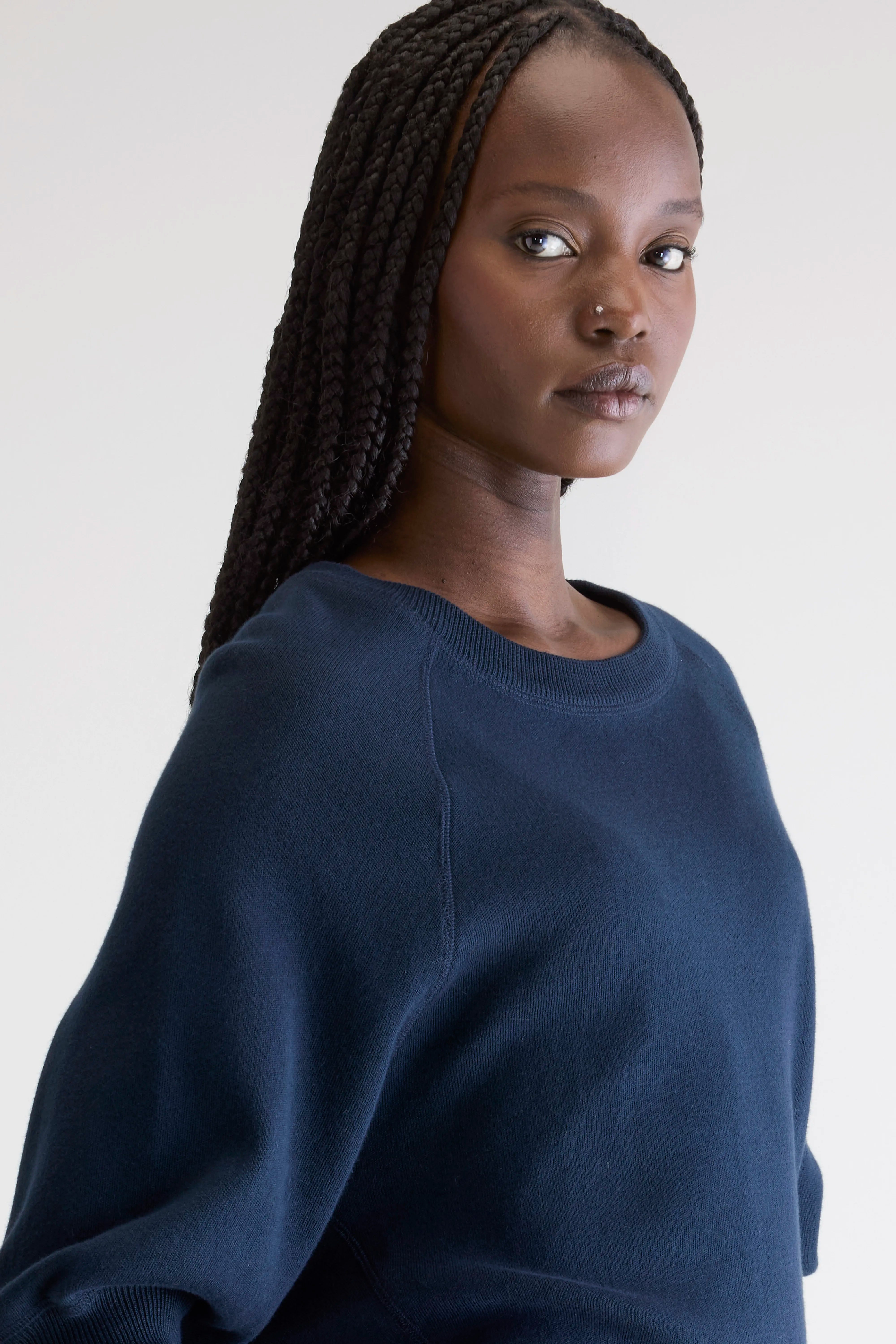 Anglet Ronde-hals Trui - Navy Voor Dames | Bellerose