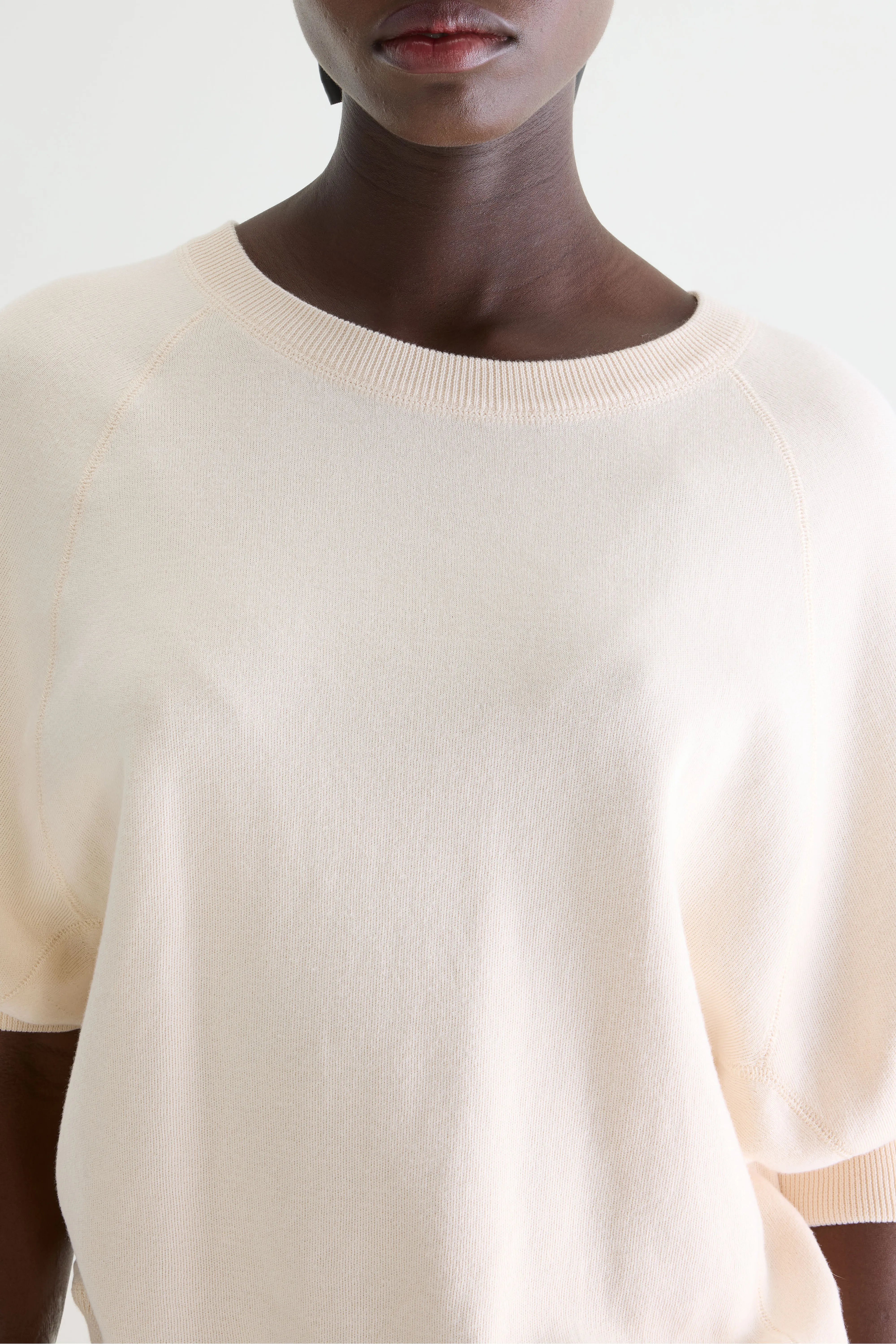 Anglet Ecru Ronde-hals Trui - Milky way Voor Dames | Bellerose