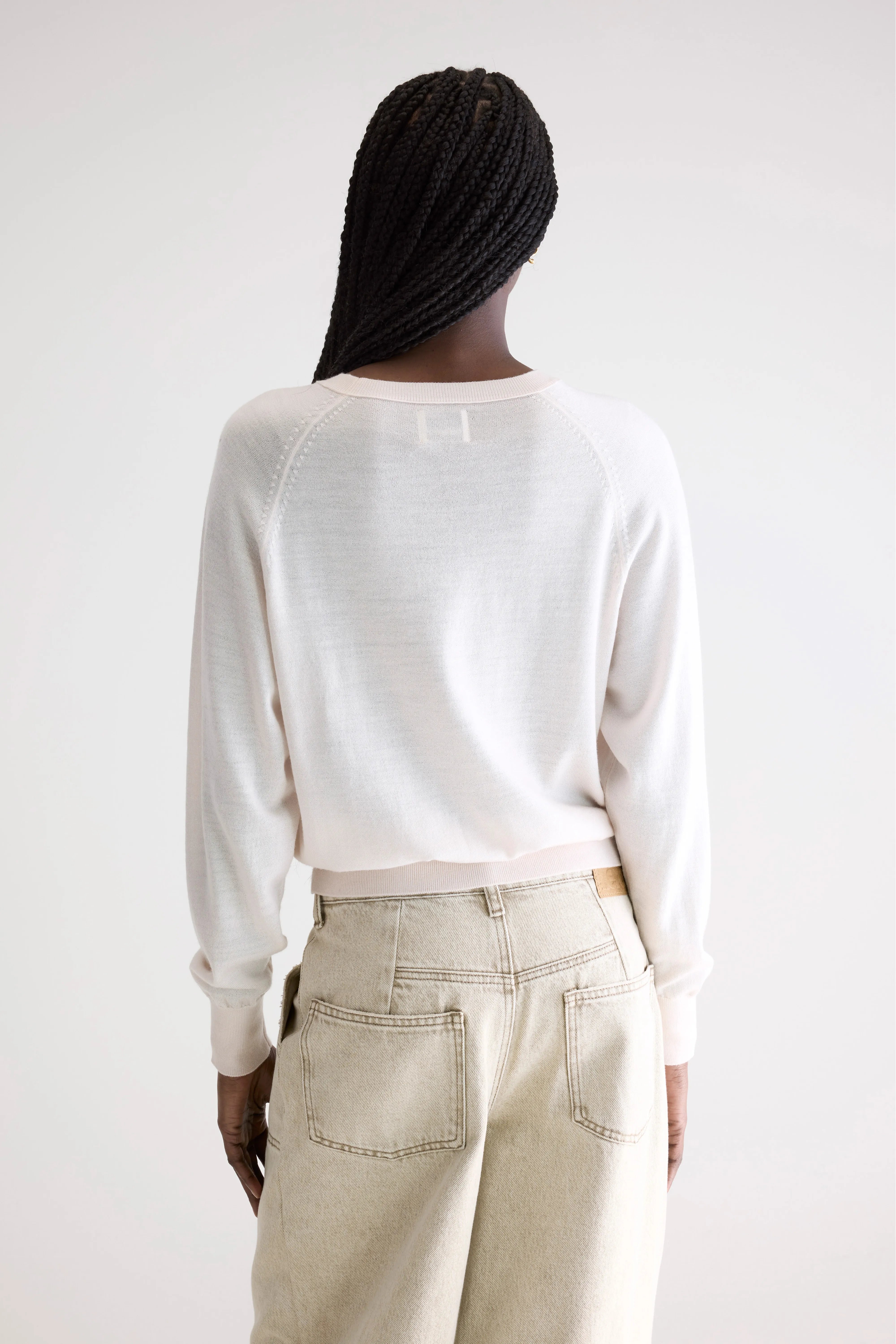 Delen classic crewneck sweater (252 / W / IVORY)