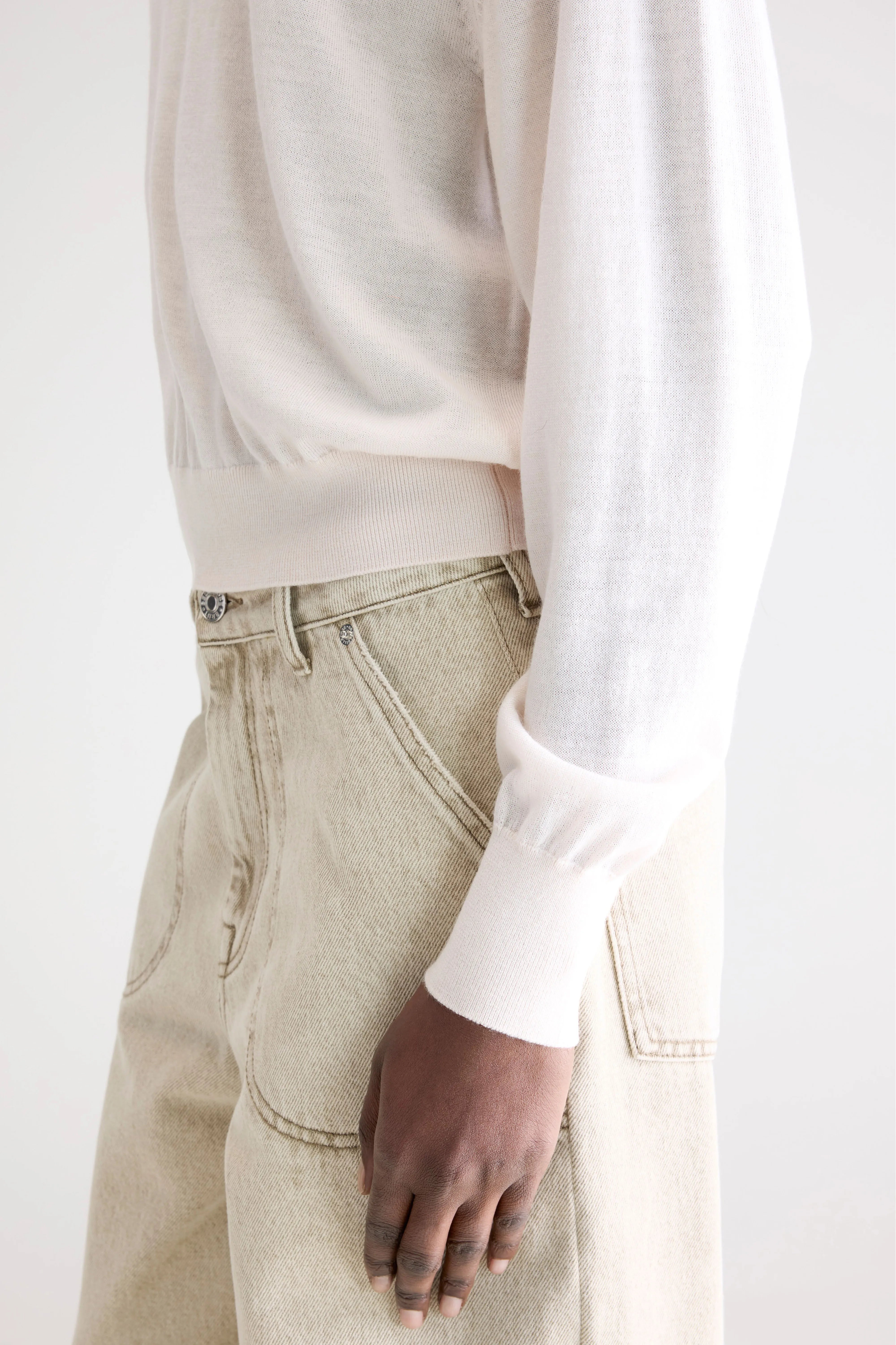 Delen classic crewneck sweater (252 / W / IVORY)