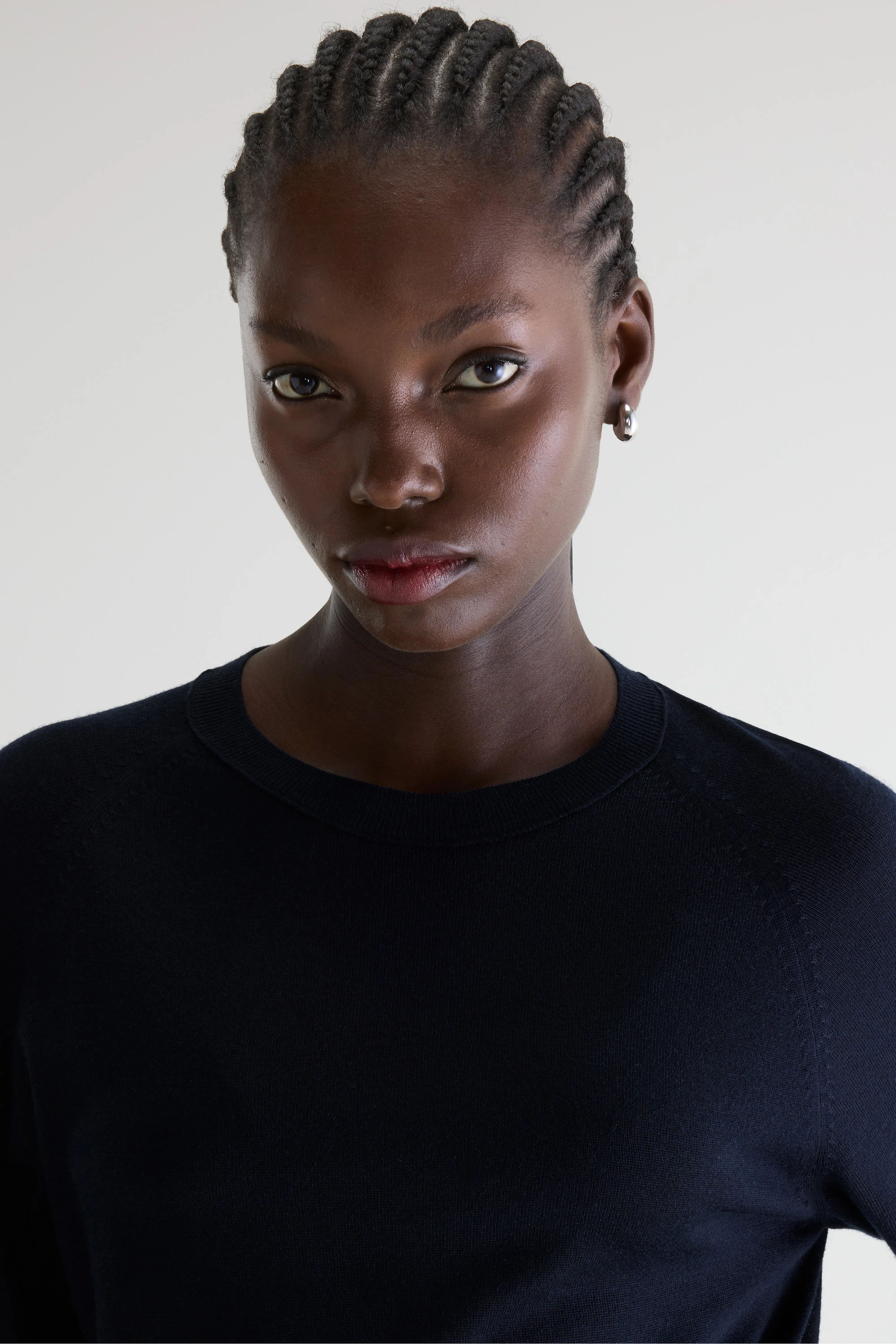 Delen Klassieke Trui Met Ronde Hals - Navy Voor Dames | Bellerose