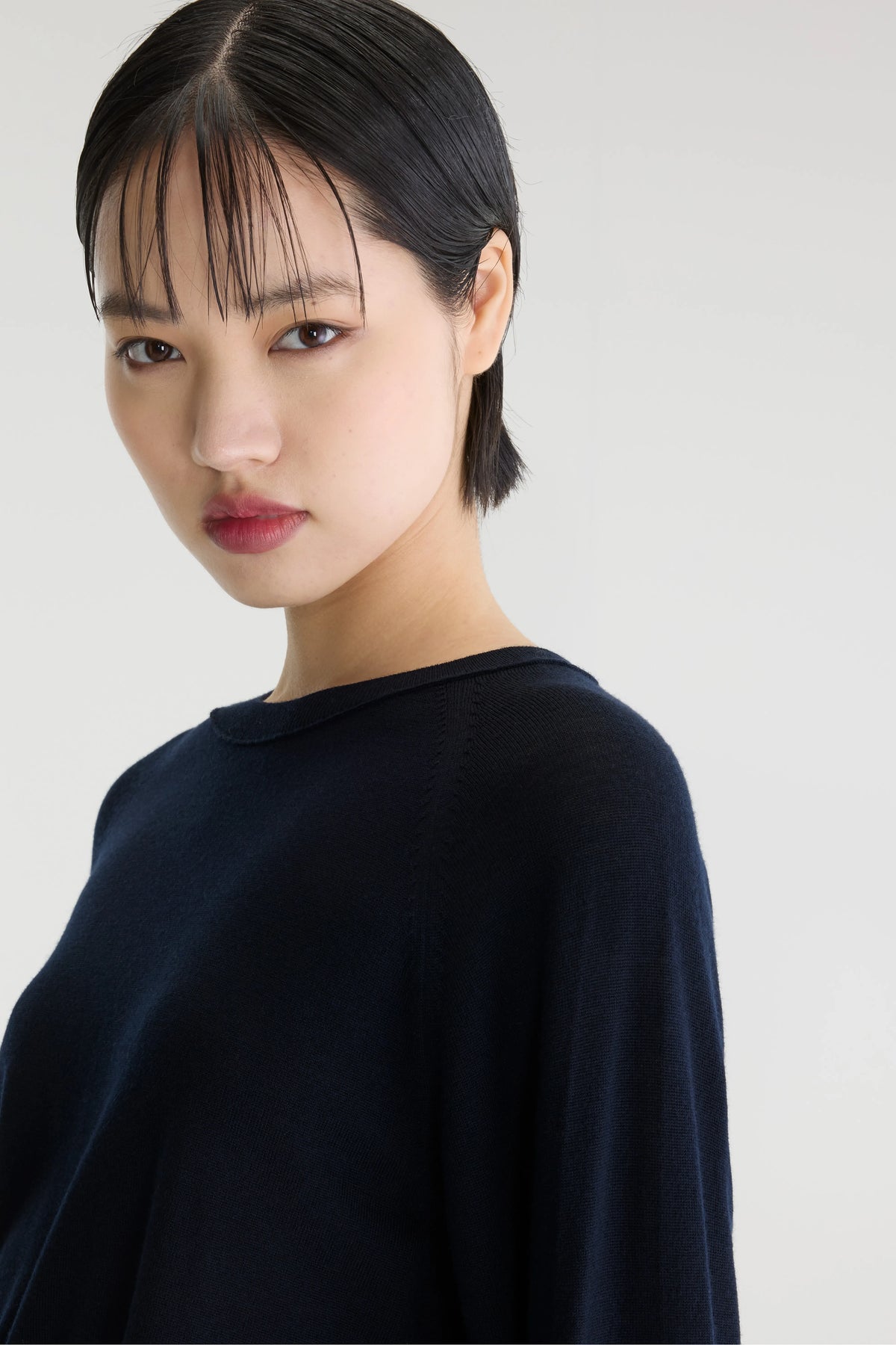 Delen Classic Crewneck Sweater - Navy For Women | Bellerose