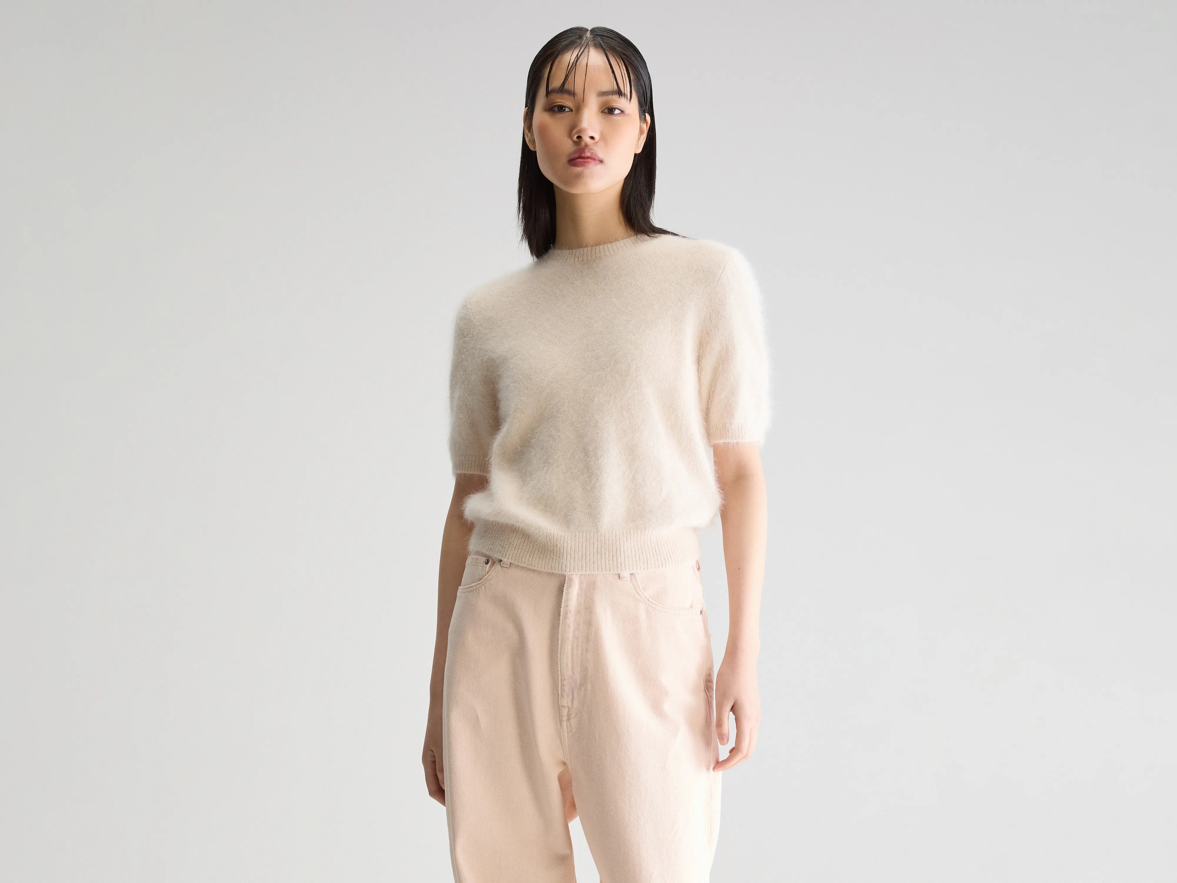 Datad angora-blend sweater (251 / W / PARCHEMIN)