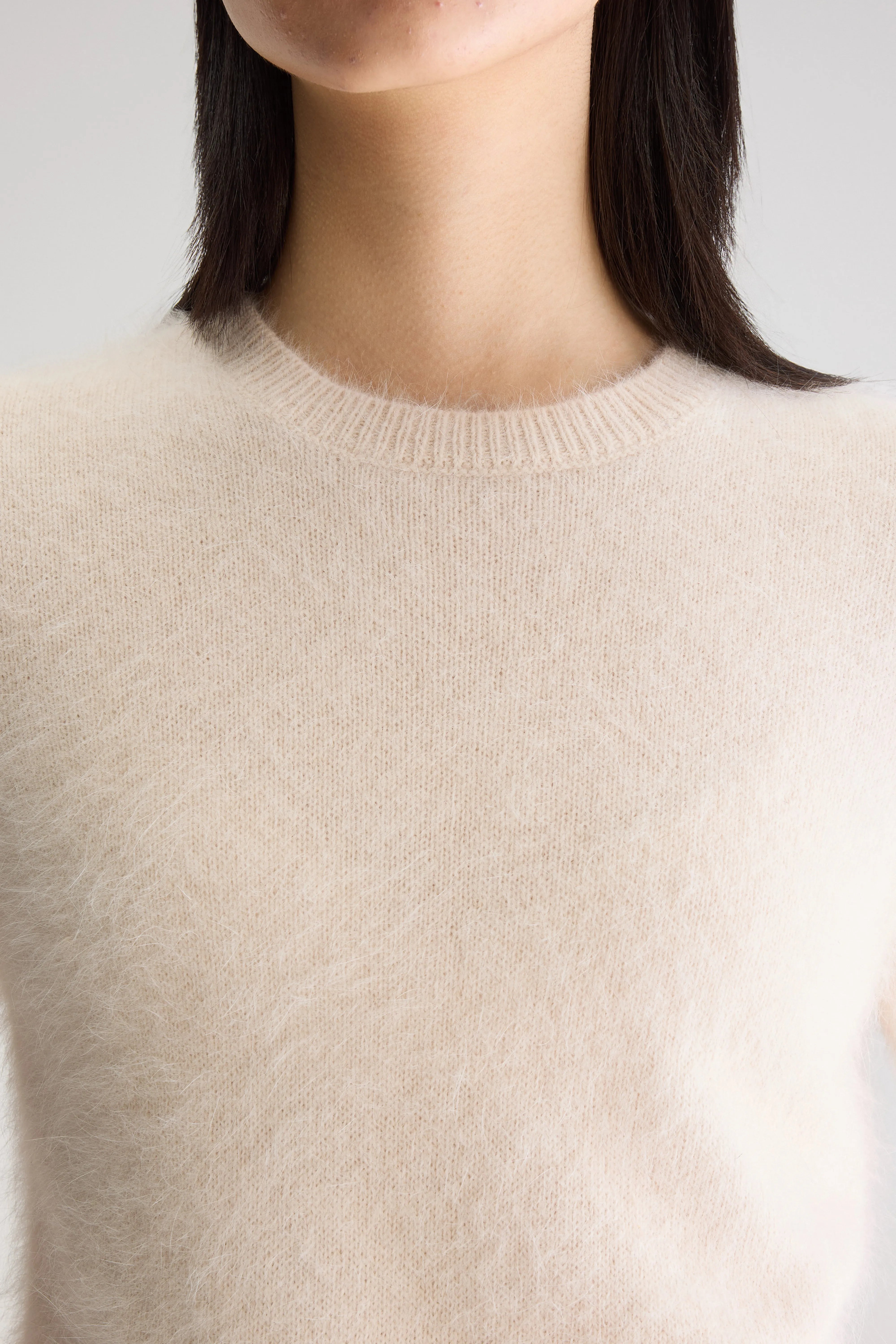 Datad Angora-blend Sweater - Parchemin For Women | Bellerose