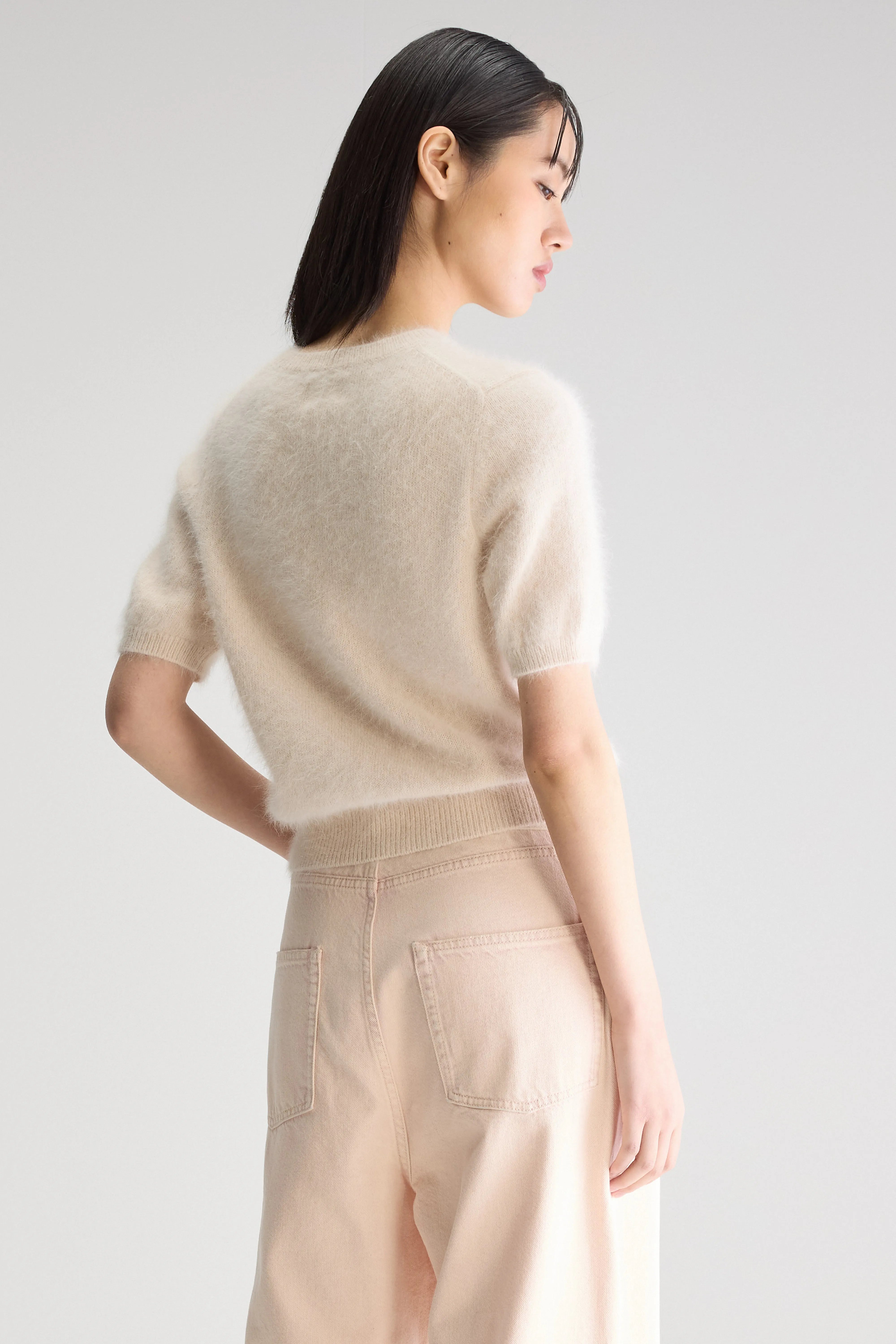 Datad Angora-blend Sweater - Parchemin For Women | Bellerose