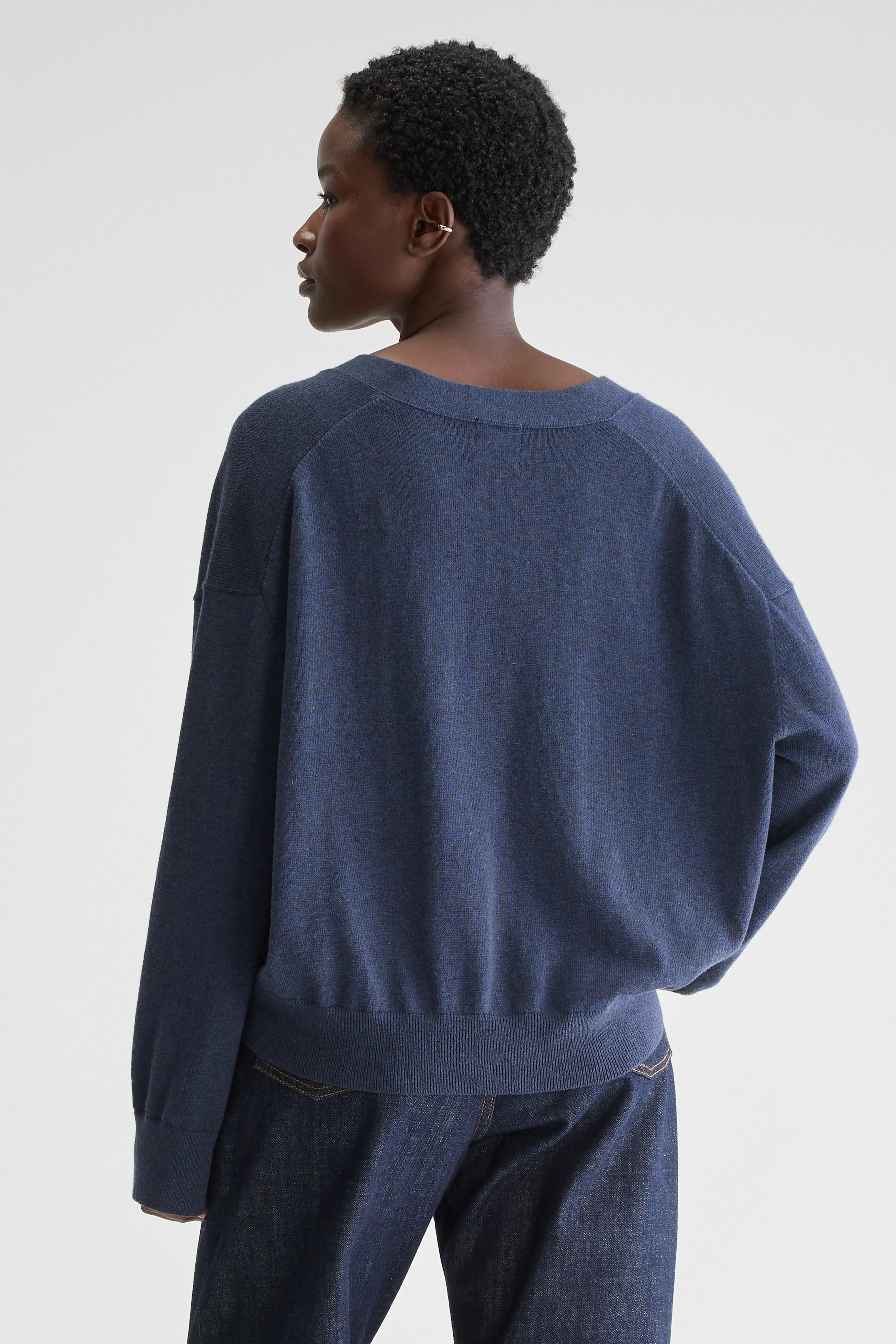 Gakkin cardigan met v-hals (251 / W / CAPTAIN)