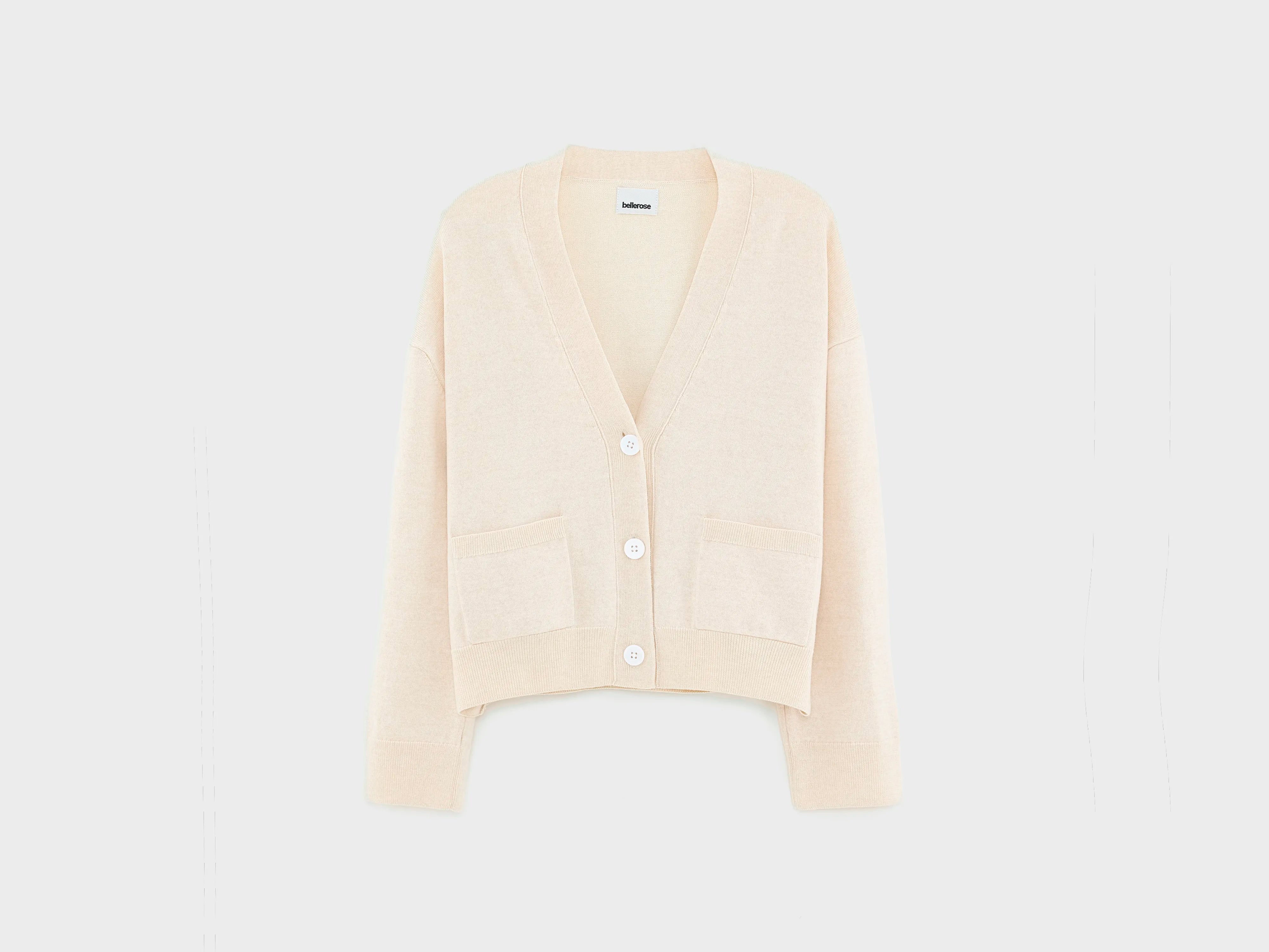Gakkin v-neck cardigan (251 / W / OATMEAL)