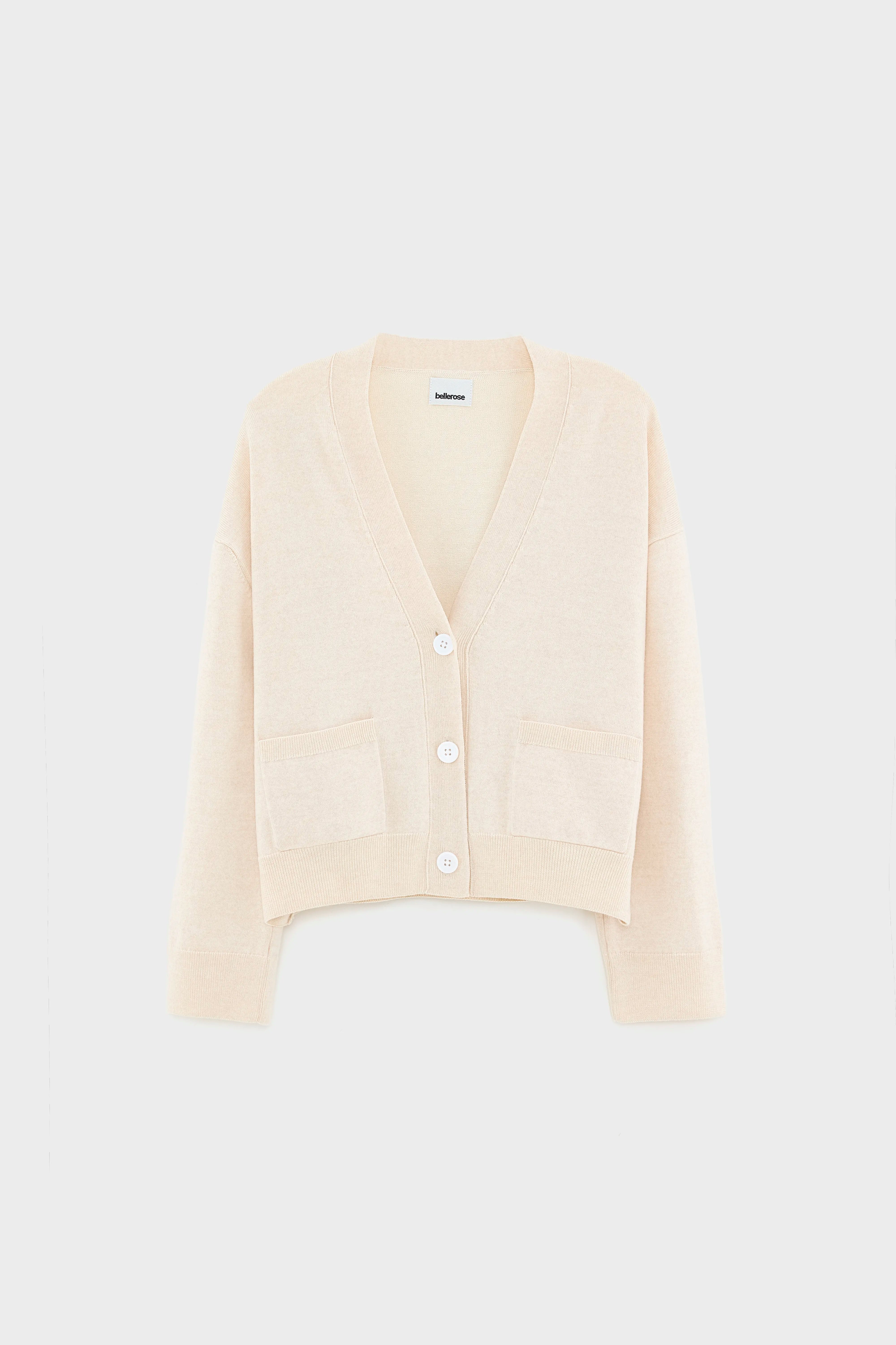 Gakkin v-neck cardigan (251 / W / OATMEAL)