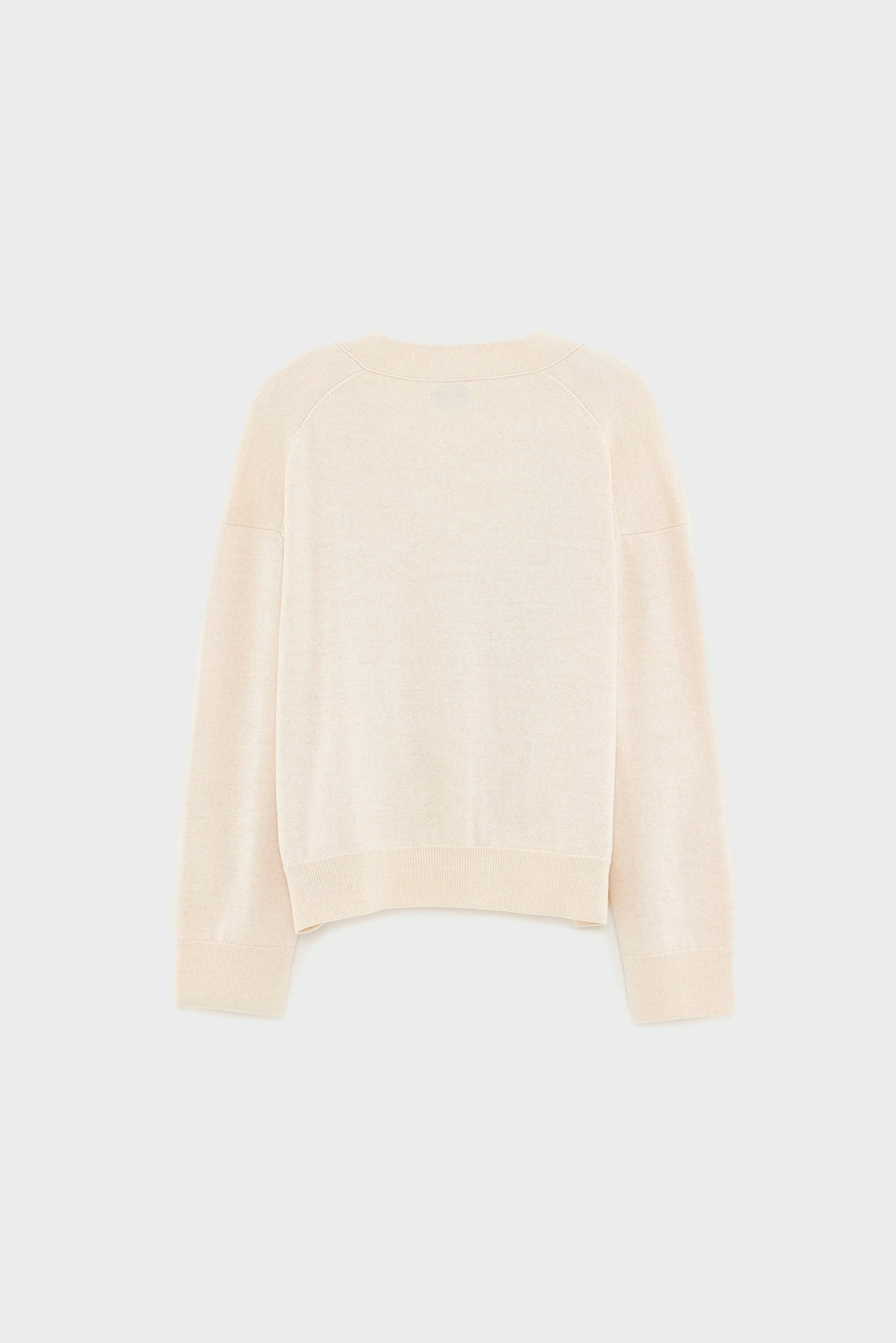 Gakkin v-neck cardigan (251 / W / OATMEAL)