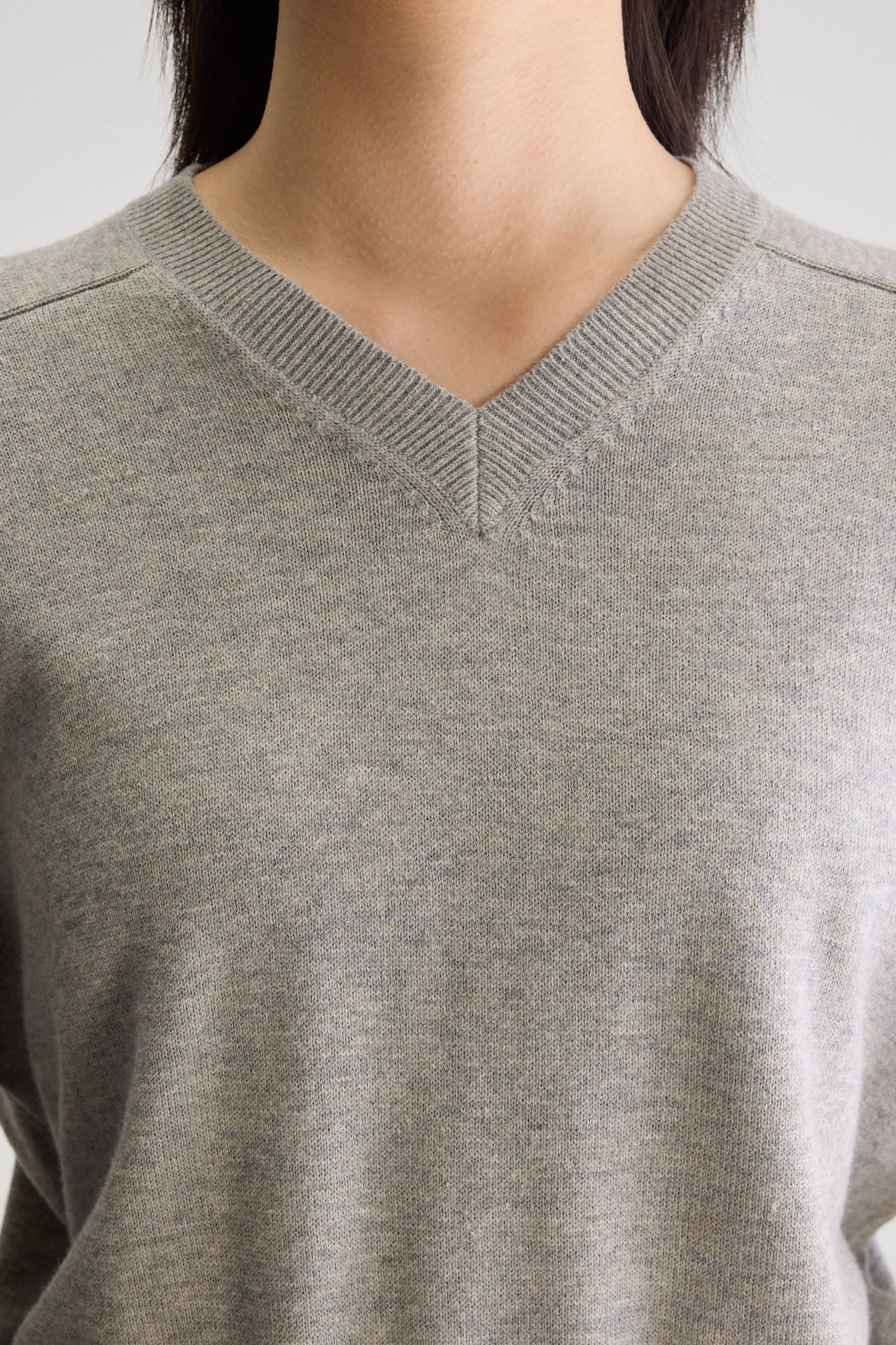 Gakor V-neck Sweater - H. grey For Women | Bellerose