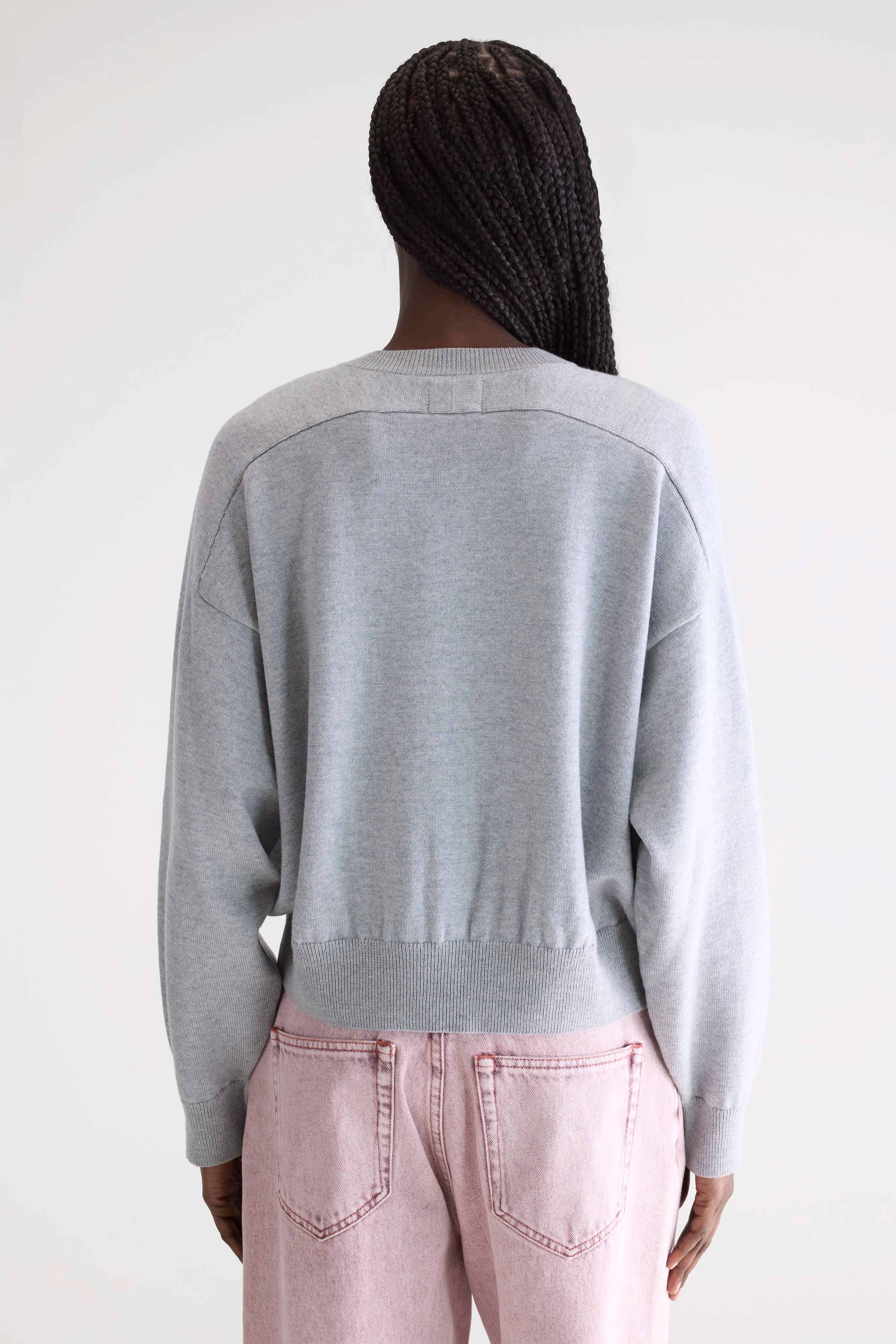 Gakor V-neck Sweater - H. grey Voor Dames | Bellerose