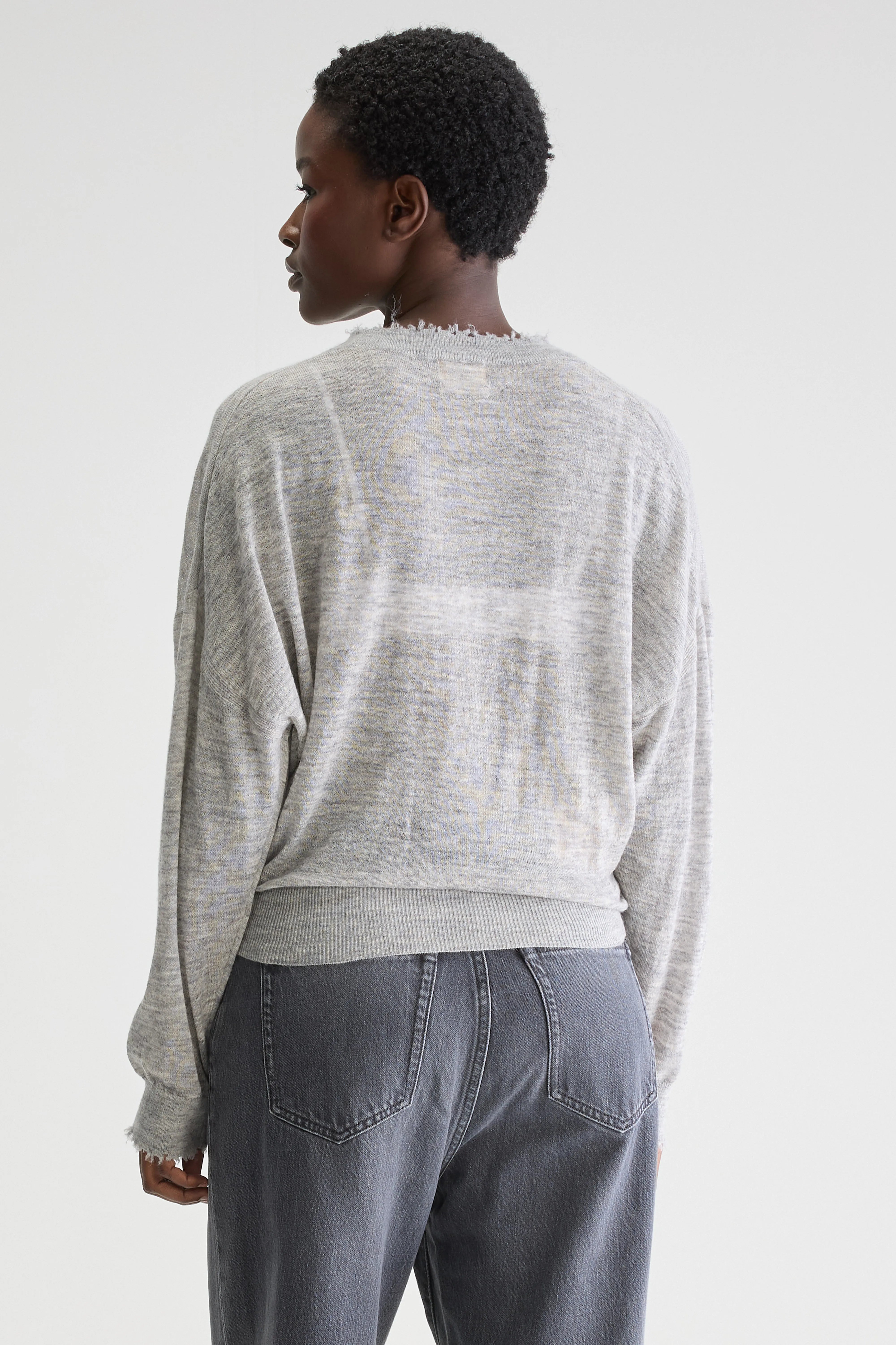 Pull Col Rond Rybala - H. grey Pour Femme | Bellerose