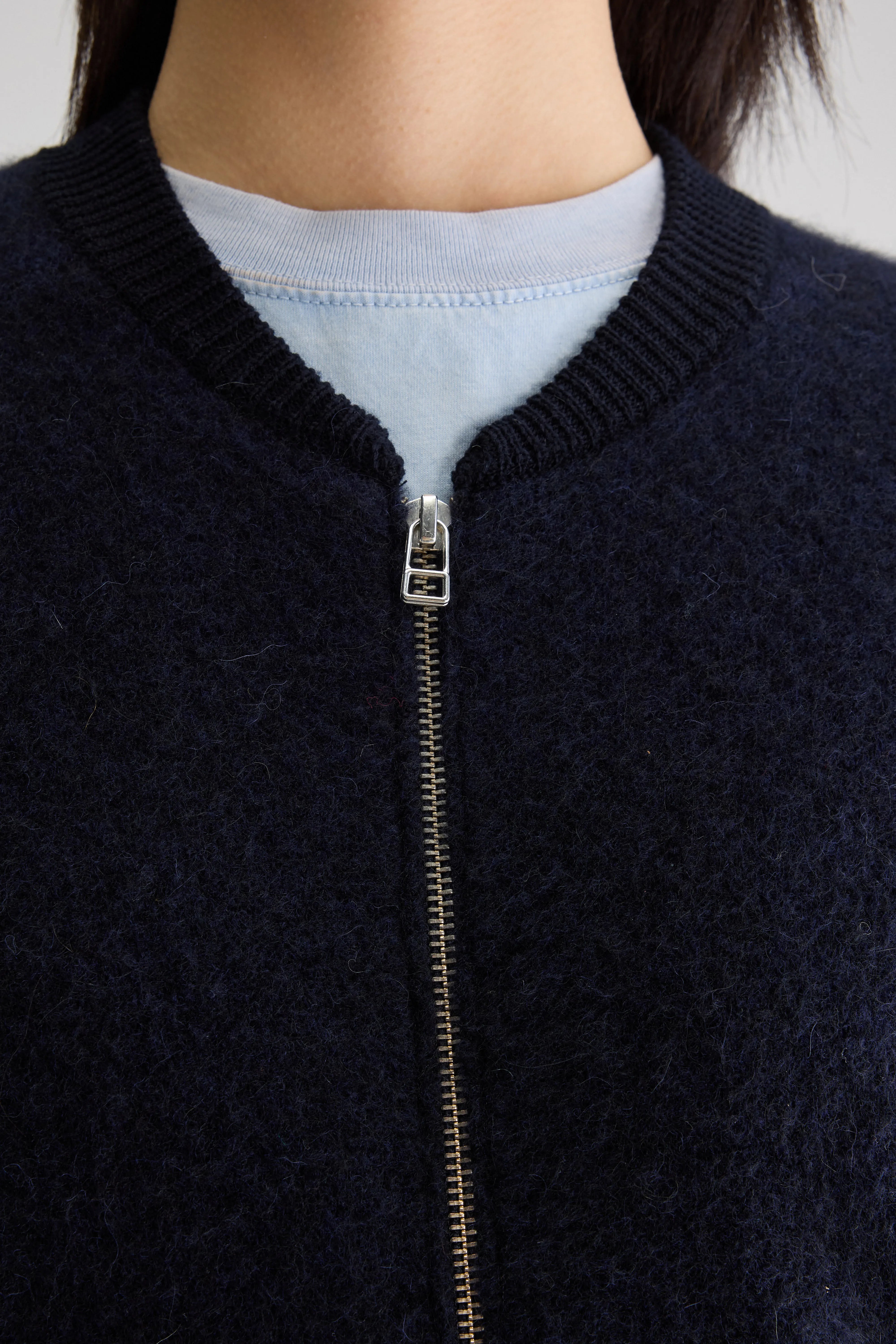 Asedi cardigan met rits (252 / W / NAVY)