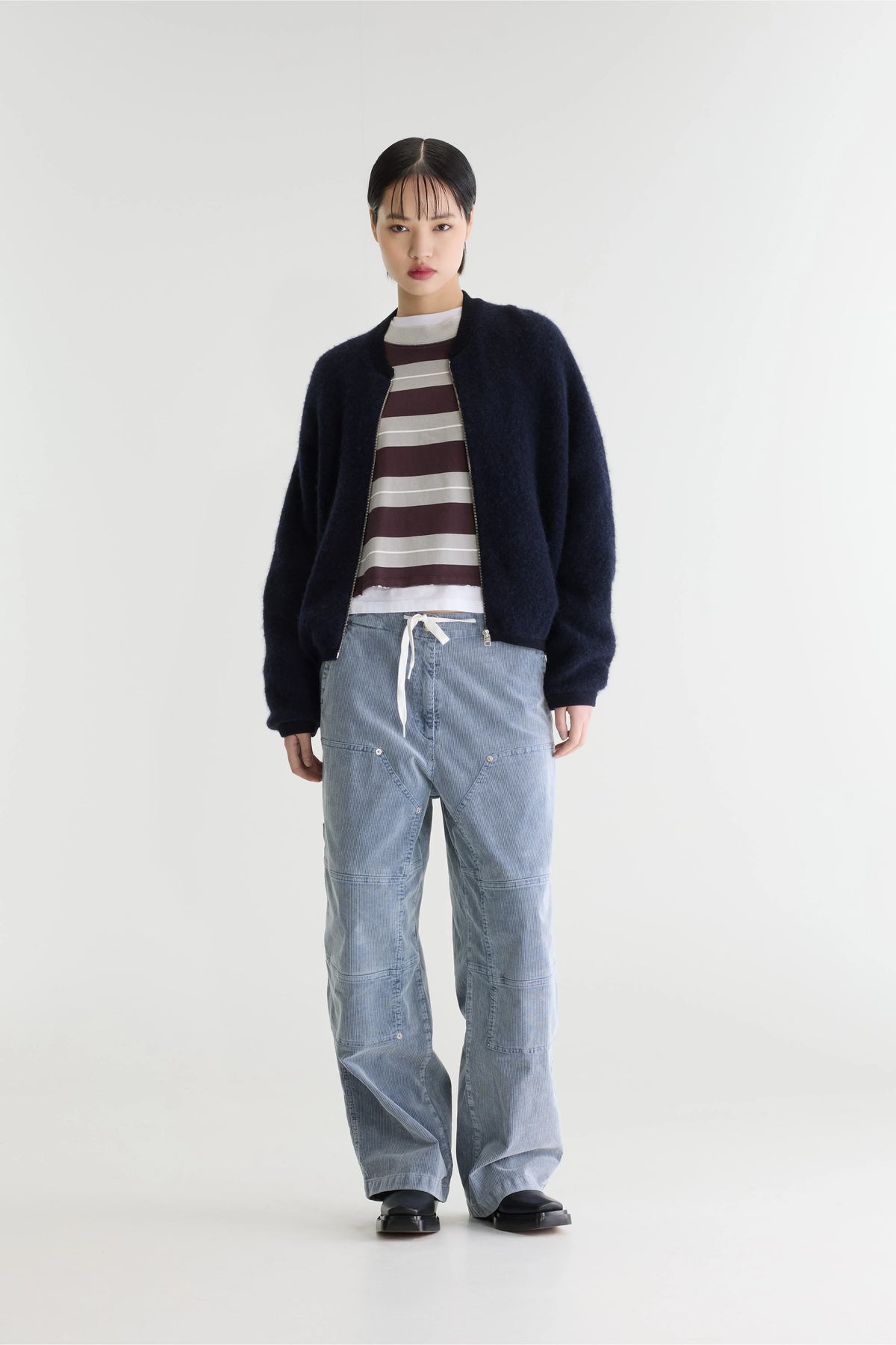 Asedi Zip-up Cardigan - Navy For Women | Bellerose